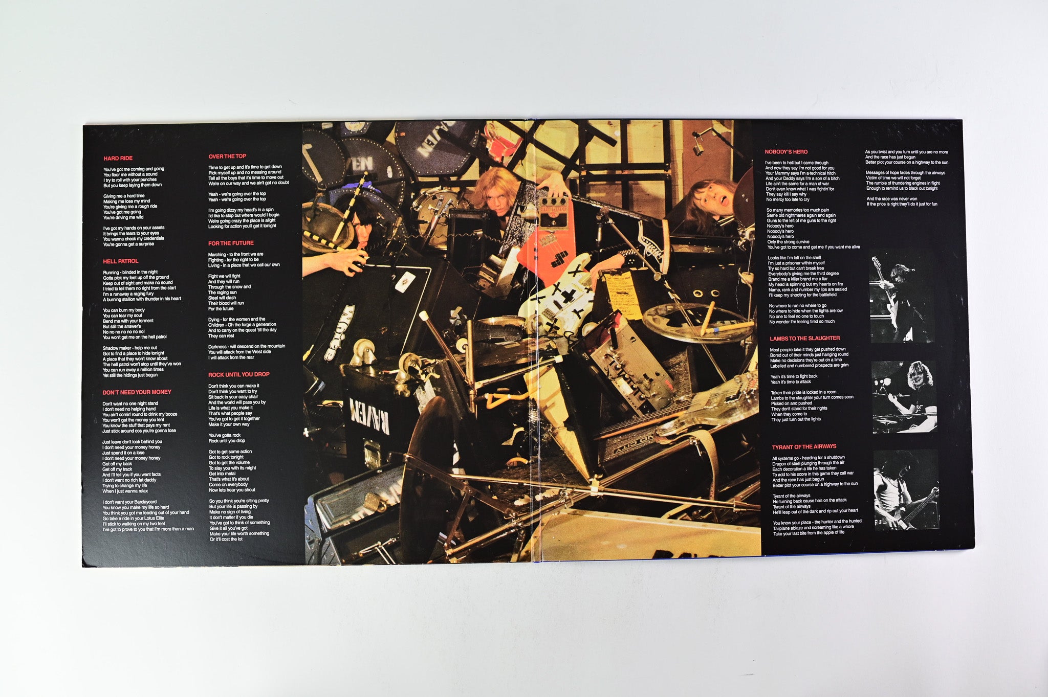 Raven - Rock Until You Drop on Back On Black - Red Vinyl