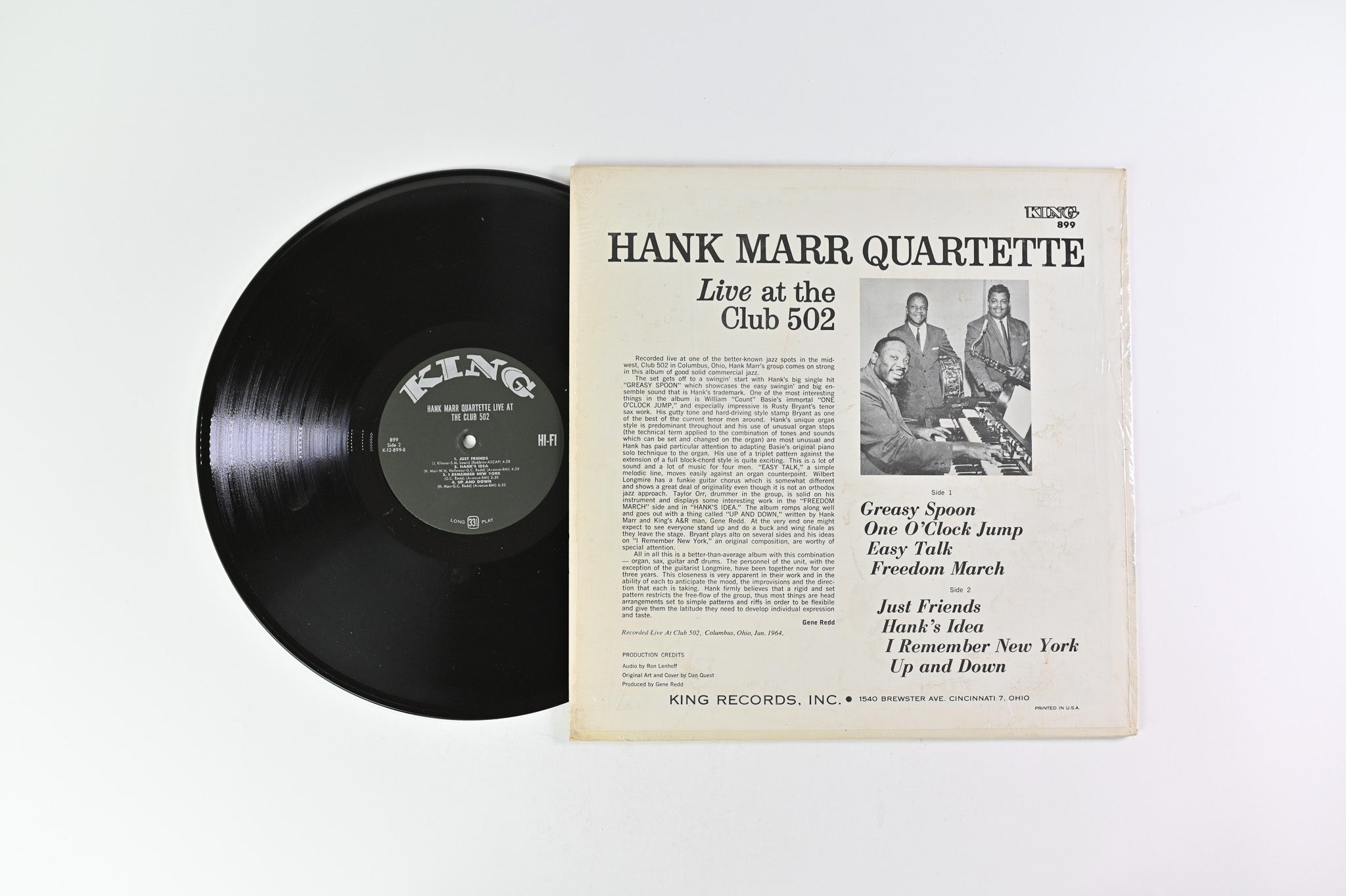 Hank Marr Quartette - Live At The Club 502 on King Records