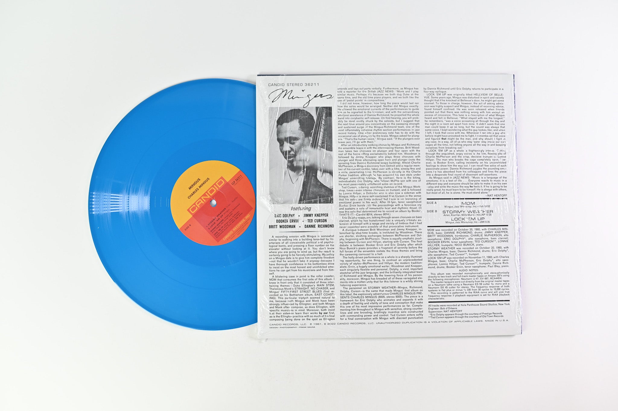 Charles Mingus - Mingus on Candid RSD Reissue on Opaque Turquoise Vinyl
