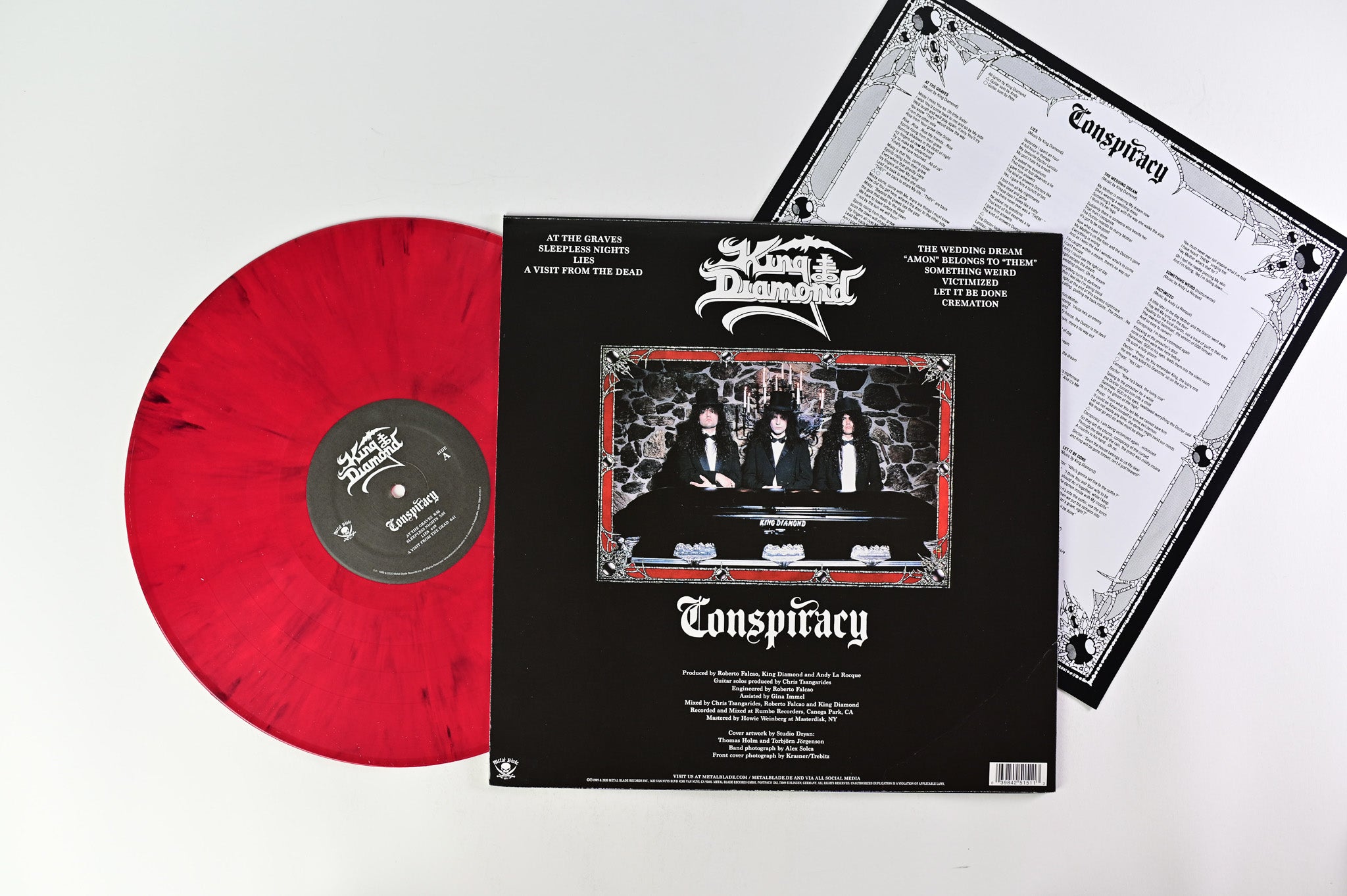 King Diamond - Conspiracy on Metal Blade Records - Red w/ Black Marble Vinyl