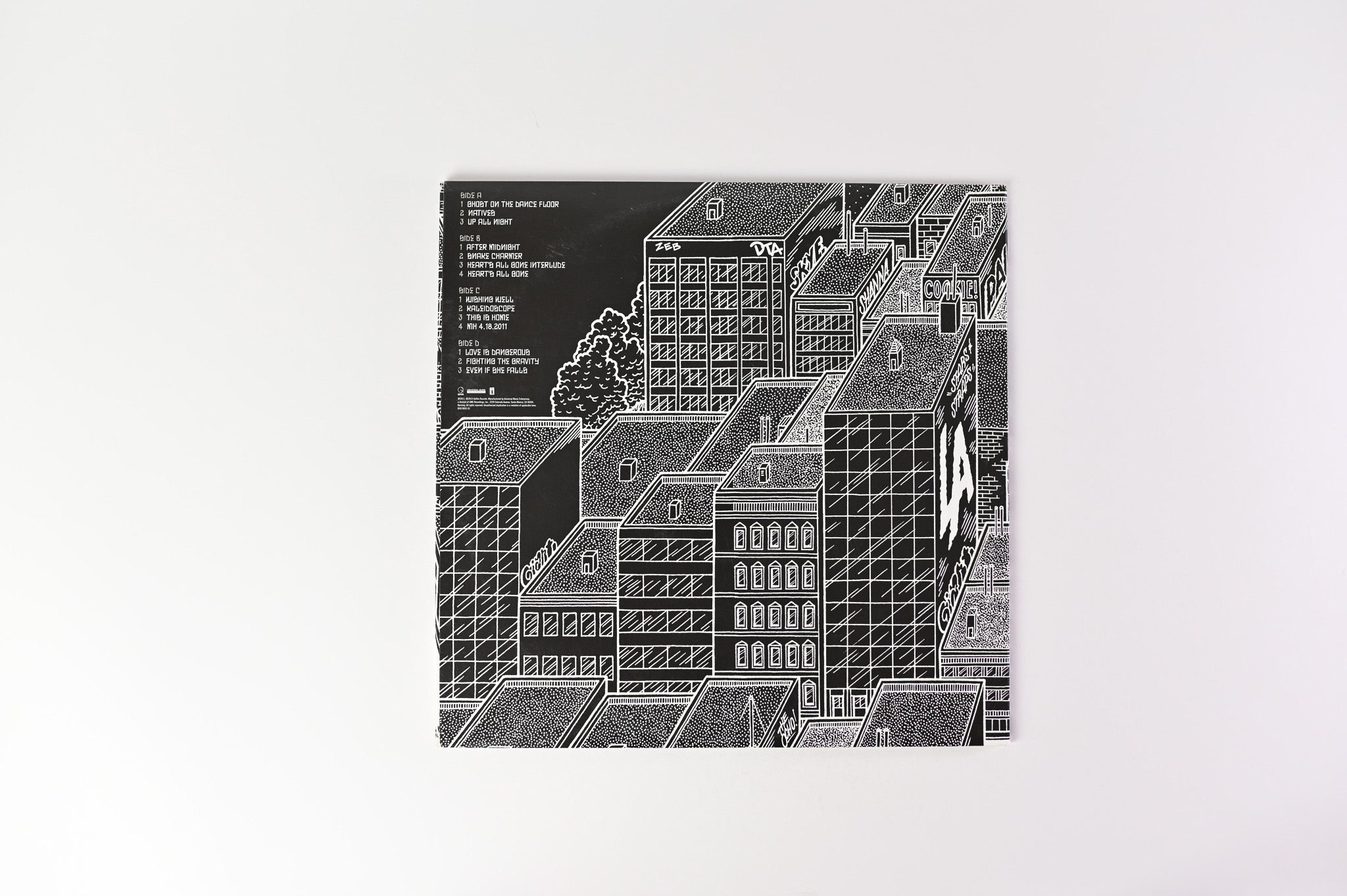 Blink-182 - Neighborhoods on Geffen Ltd Clear with Black and White Splatter Repress