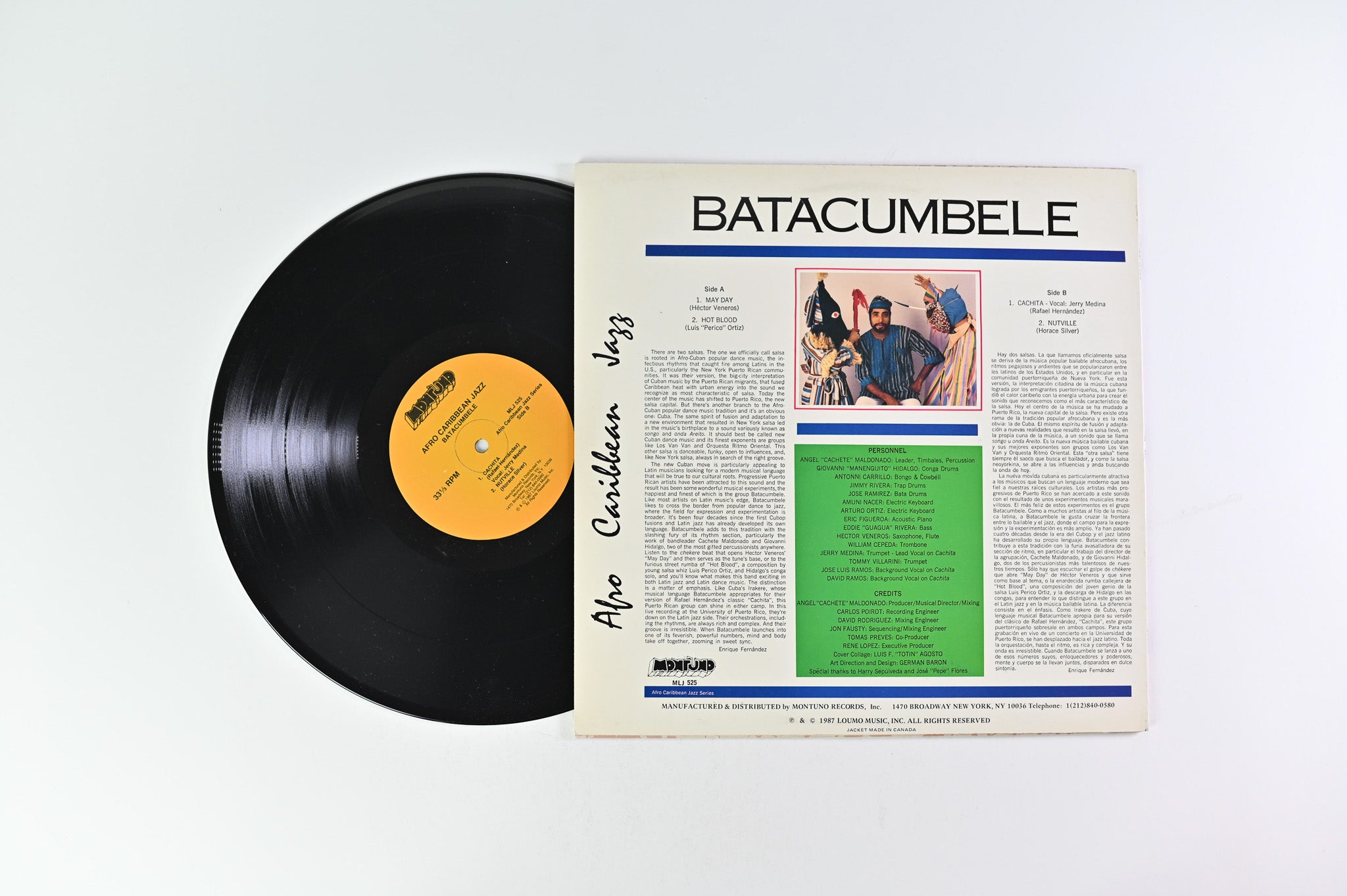 Angel "Cachete" Maldonado - Afro Caribbean Jazz on Montuno Records