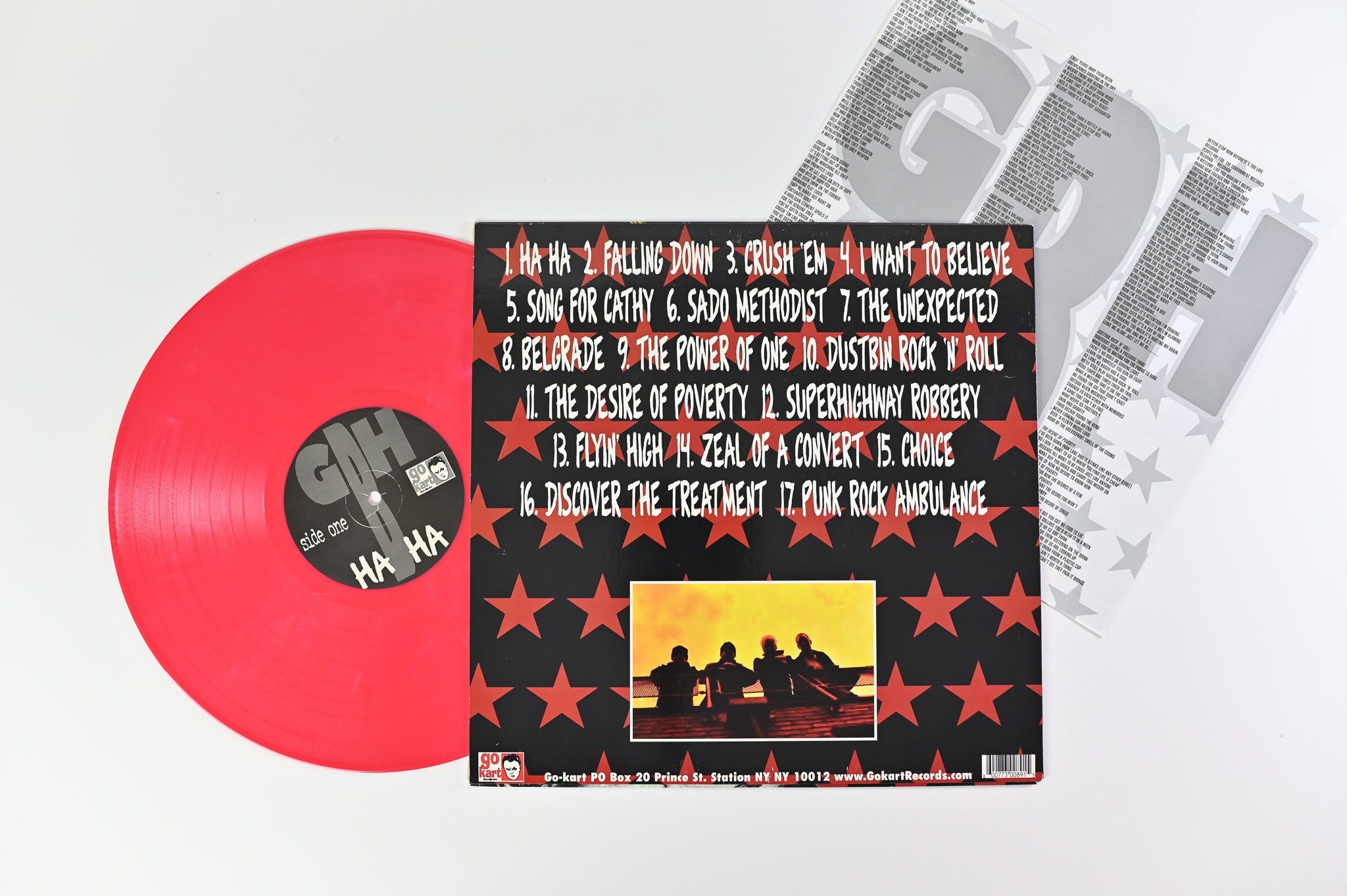 G.B.H. - Ha Ha on Go Kart Records Red Vinyl