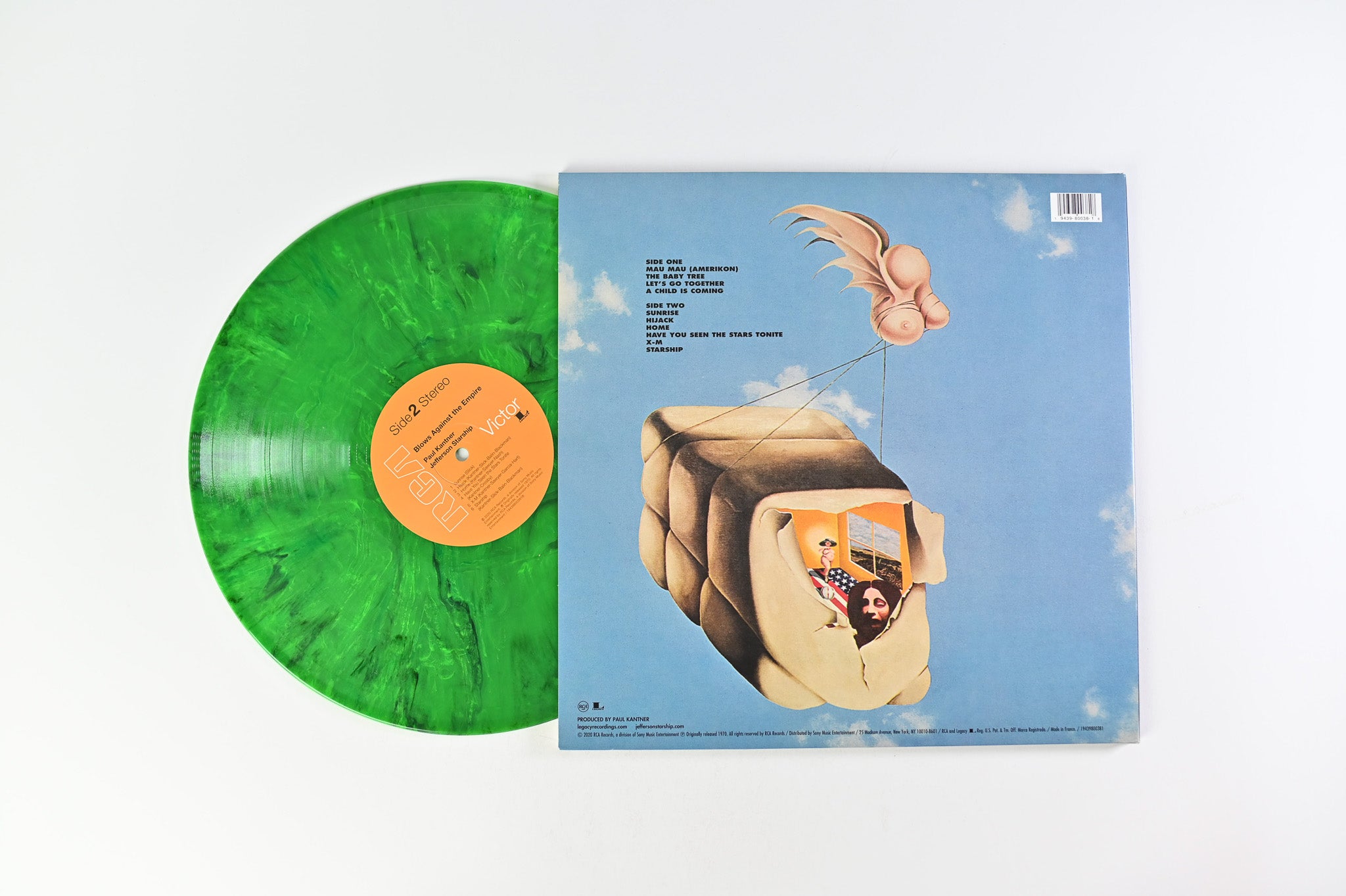 Paul Kantner - Blows Against The Empire on RCA Legacy RSD BF 2020 Ltd Green Marble Reissue