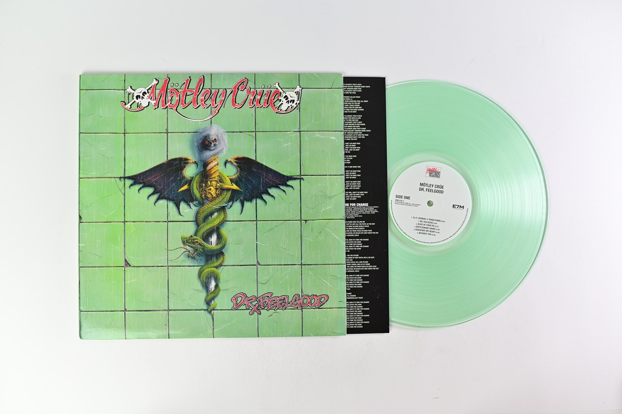 Mötley Crüe - Dr. Feelgood Reissue on Motley Records Coke Bottle Green Vinyl