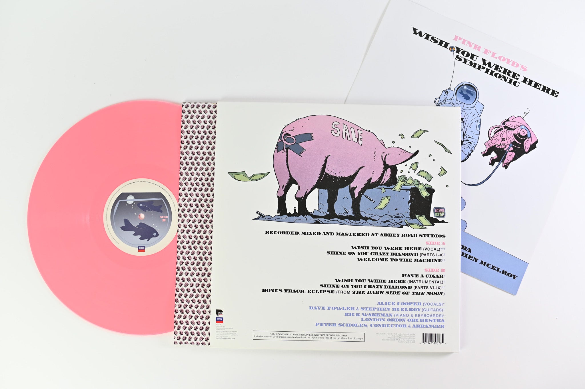 London Orion Orchestra - Pink Floyd's Wish You Were Here Symphonic on Decca 180 Gram Pink Vinyl
