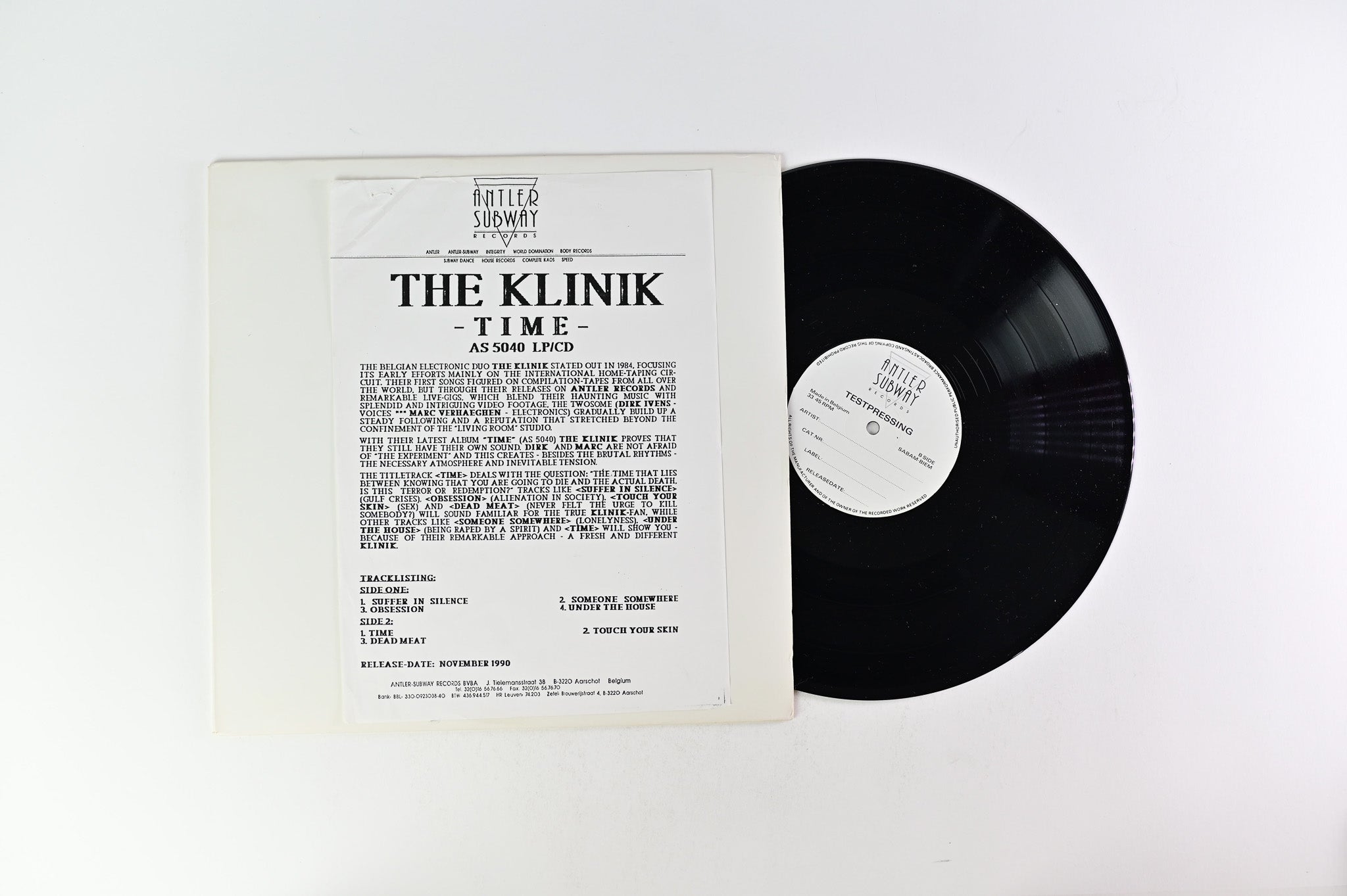 Klinik - Time on Antler-Subway Test Pressing