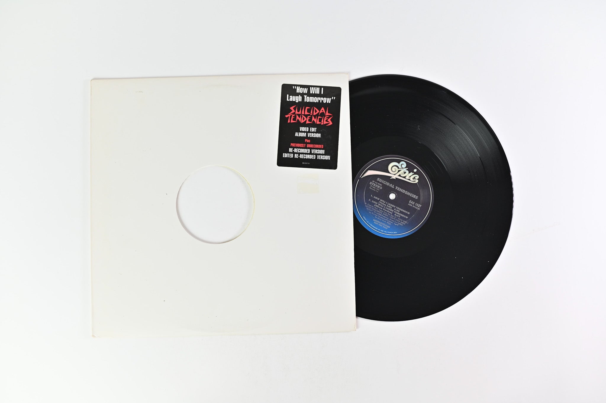 Suicidal Tendencies - How Will I Laugh Tomorrow on Epic Promo 12" Single