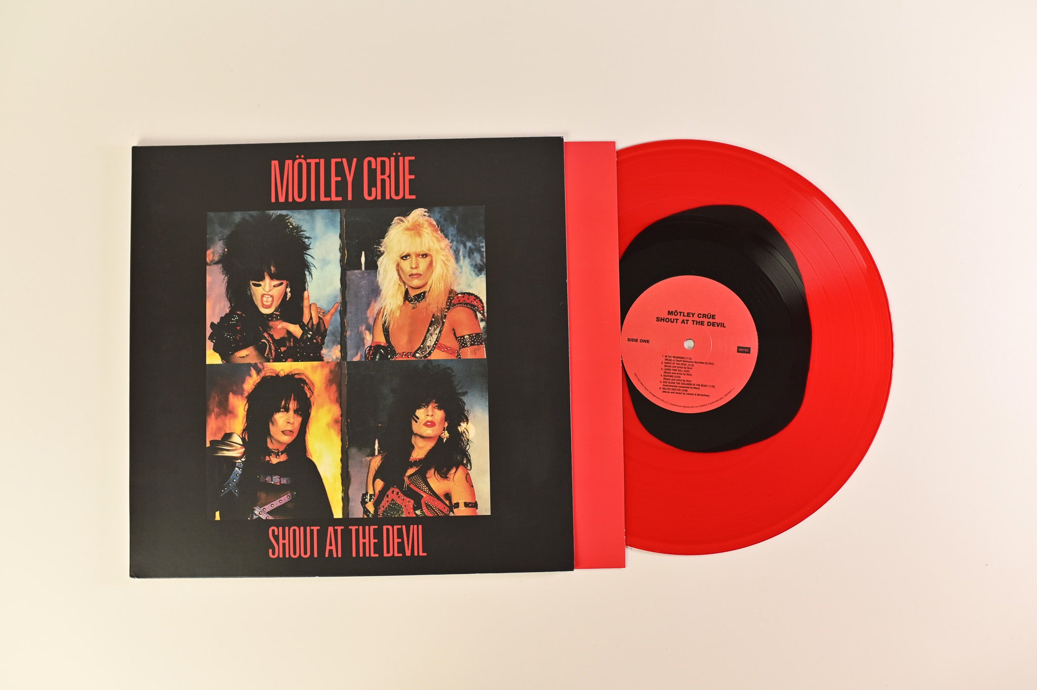 Mötley Crüe - Shout At The Devil on BMG Ltd Red/Black Vinyl Reissue