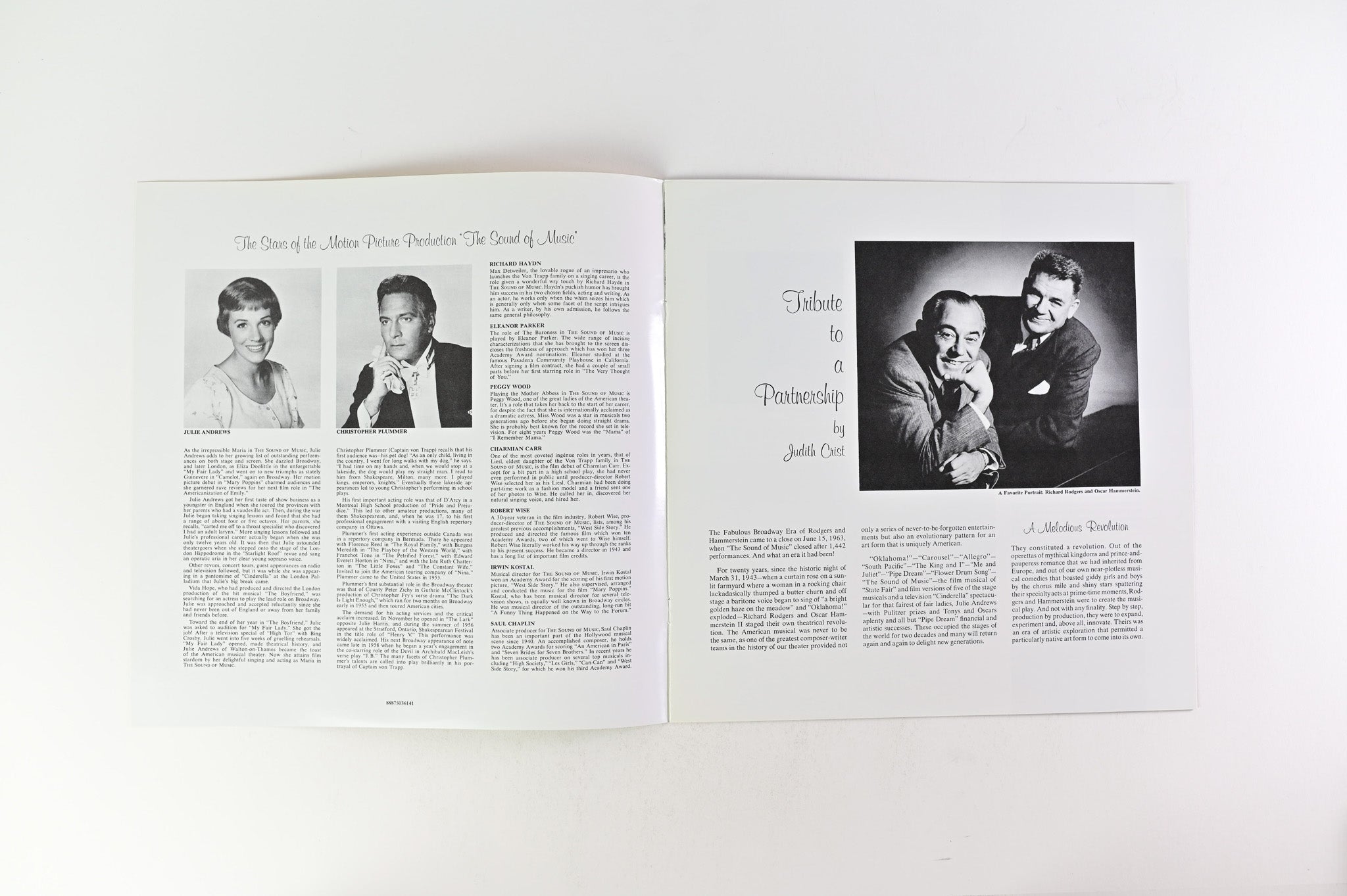 Rodgers & Hammerstein - The Sound Of Music (An Original Soundtrack Recording) Reissue on RCA Victor/Analog Spark