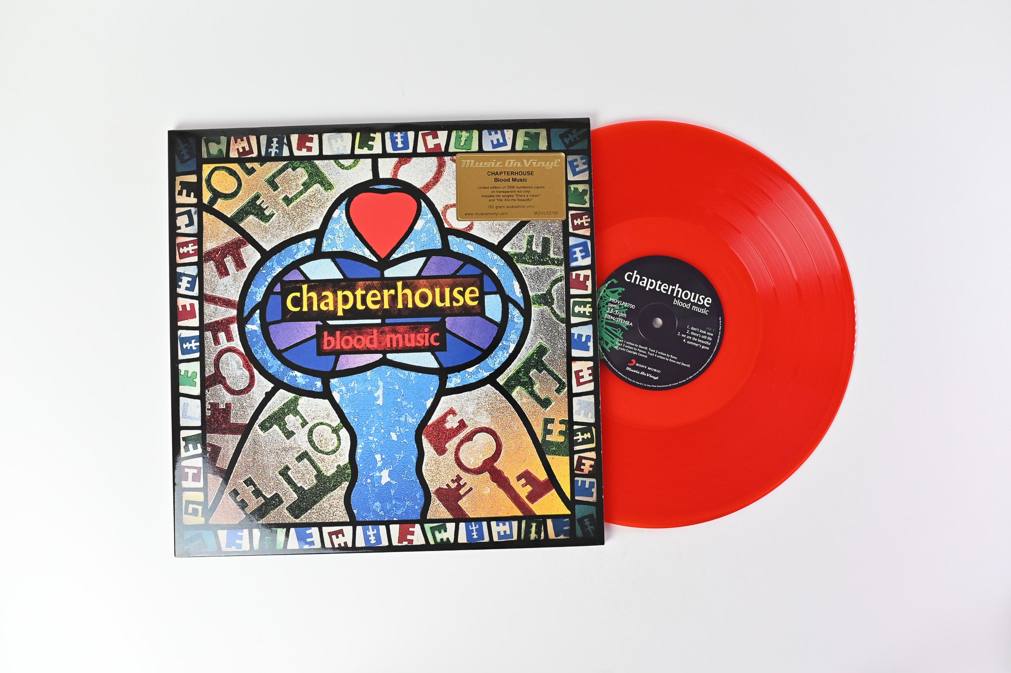 Chapterhouse - Blood Music on Music On Vinyl Ltd Numbered Red Transparent