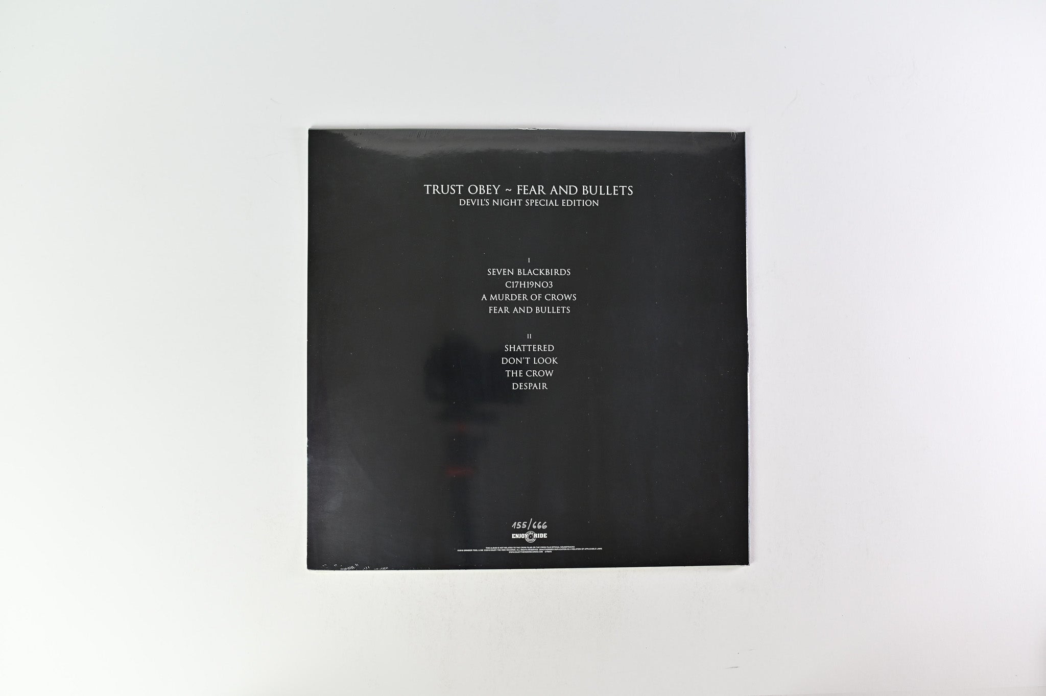 Trust Obey - Fear And Bullets SEALED Devil's Night Special Edition, Numbered on Enjoy The Ride Records ***Please Read Notes***