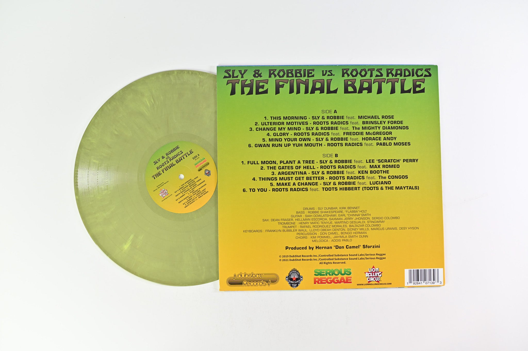 Sly & Robbie - The Final Battle on Controlled Substance Sound Labs RSD 2021 Ltd Green Marbled