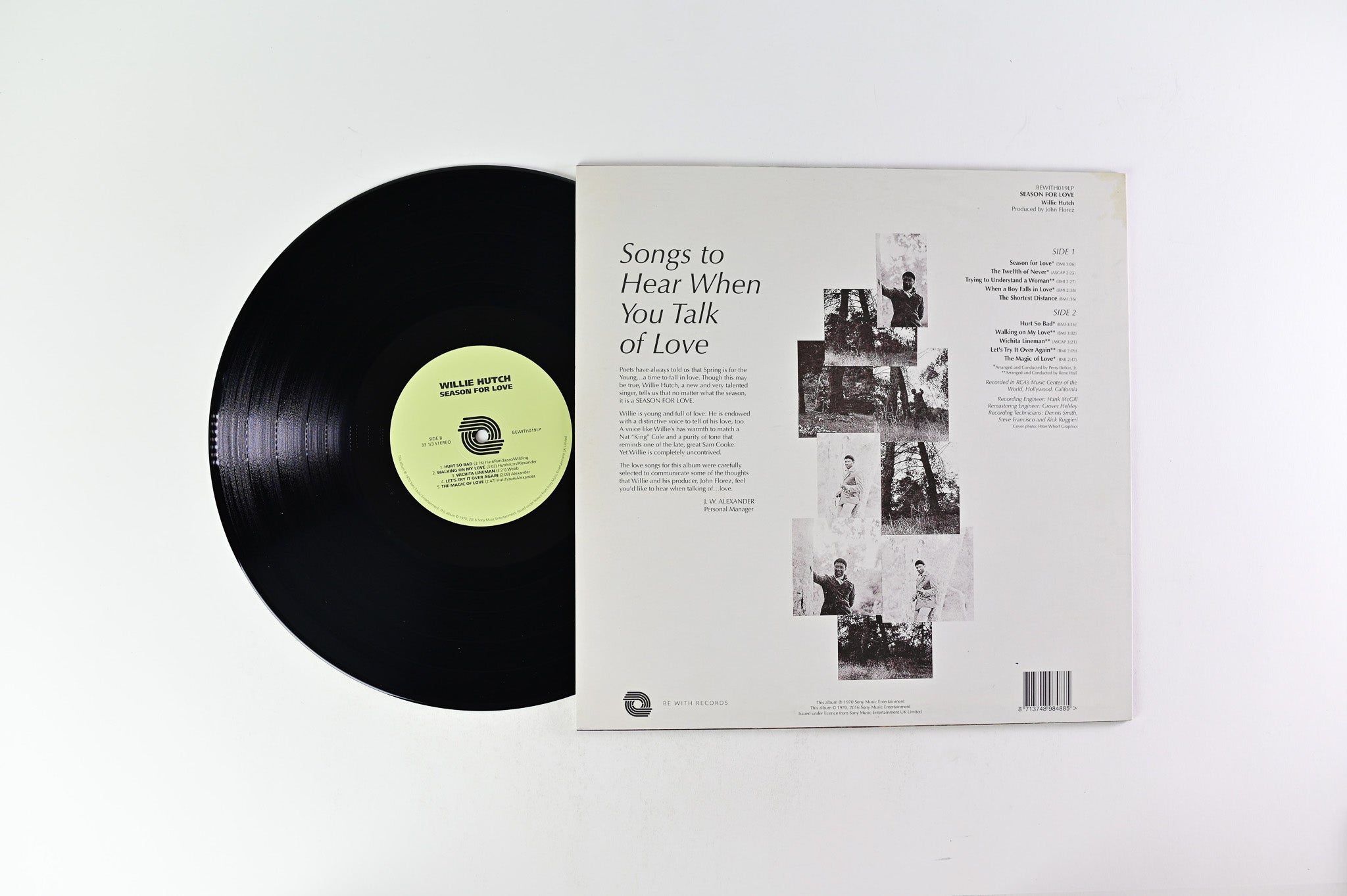 Willie Hutch - Season For Love Reissue on Be With Records