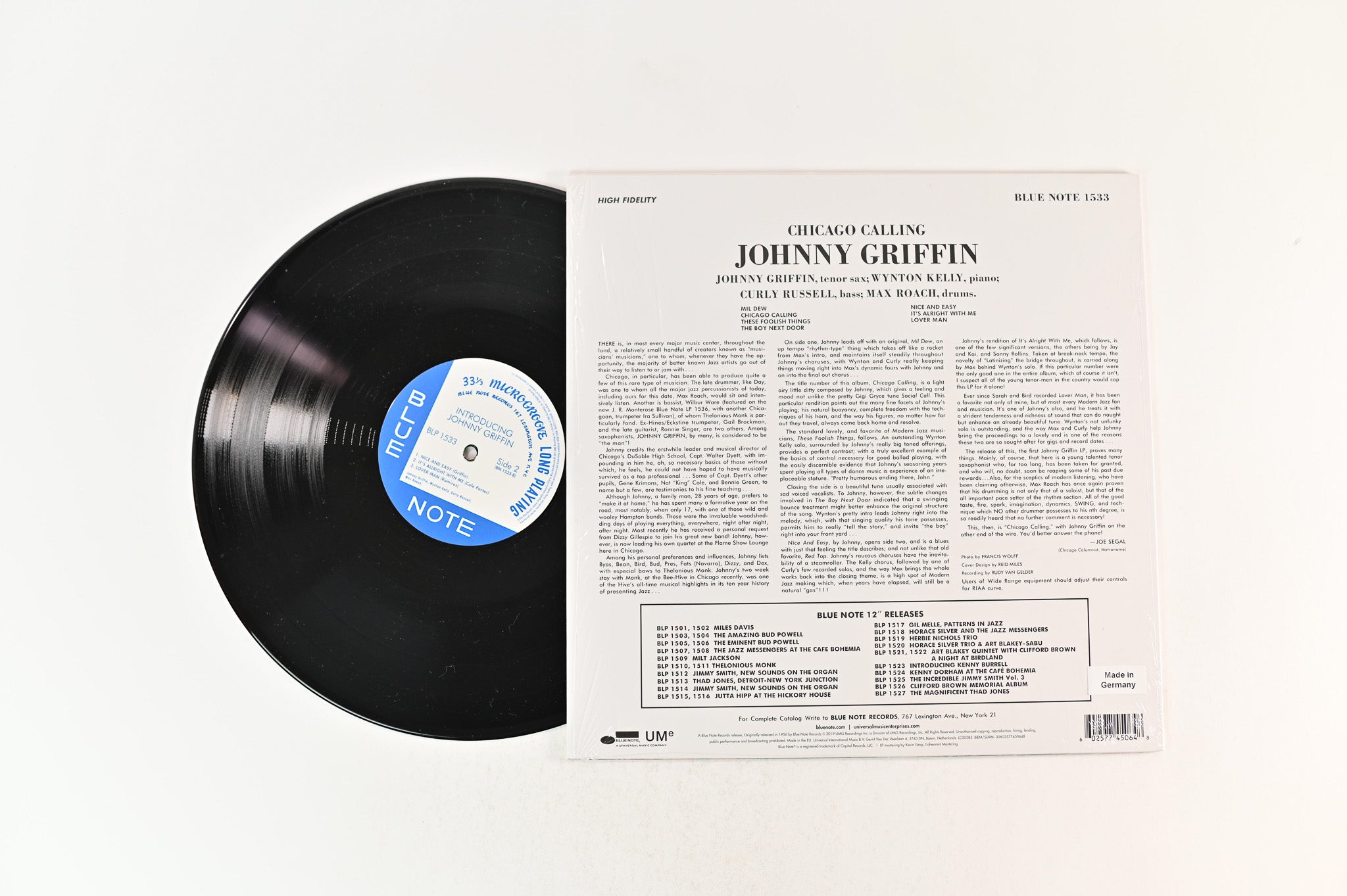 Johnny Griffin - Introducing Johnny Griffin on Blue Note - 80 Vinyl Reissue Series
