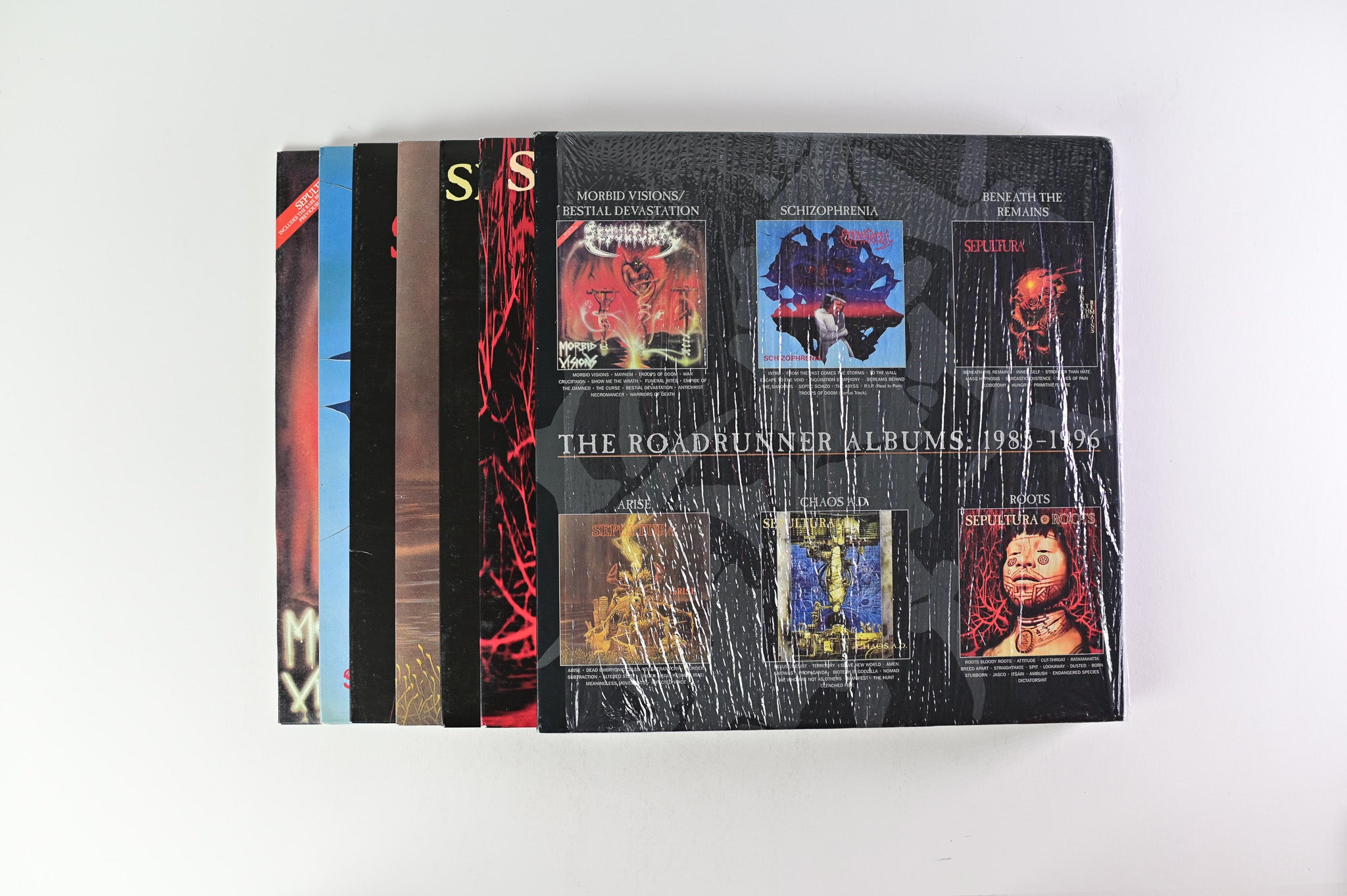 Sepultura - The Roadrunner Albums: 1985-1996 on Roadrunner Colored / Splatter Vinyl Box Set Reissue