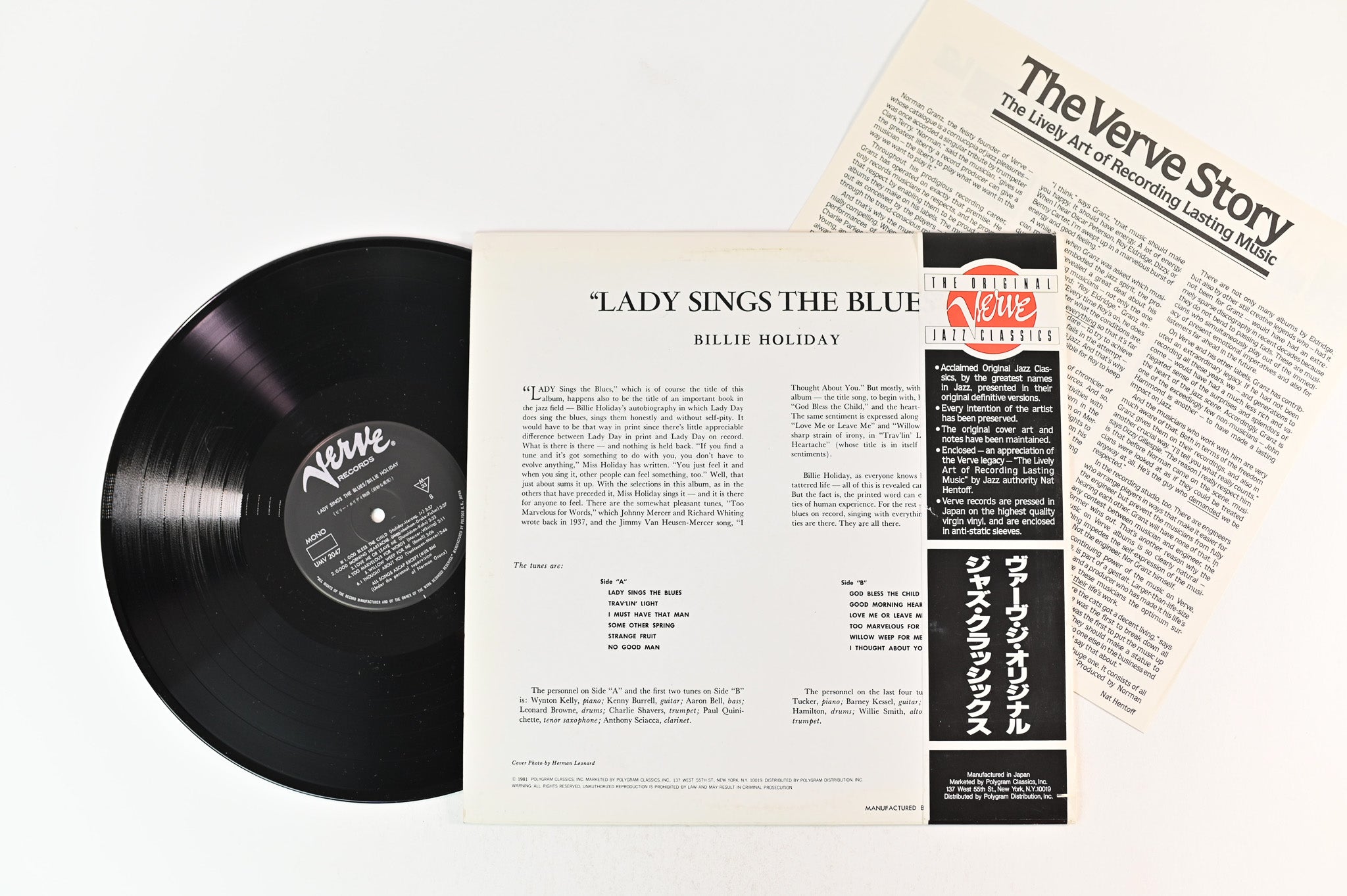 Billie Holiday - Lady Sings The Blues on Verve Records - Japanese pressing