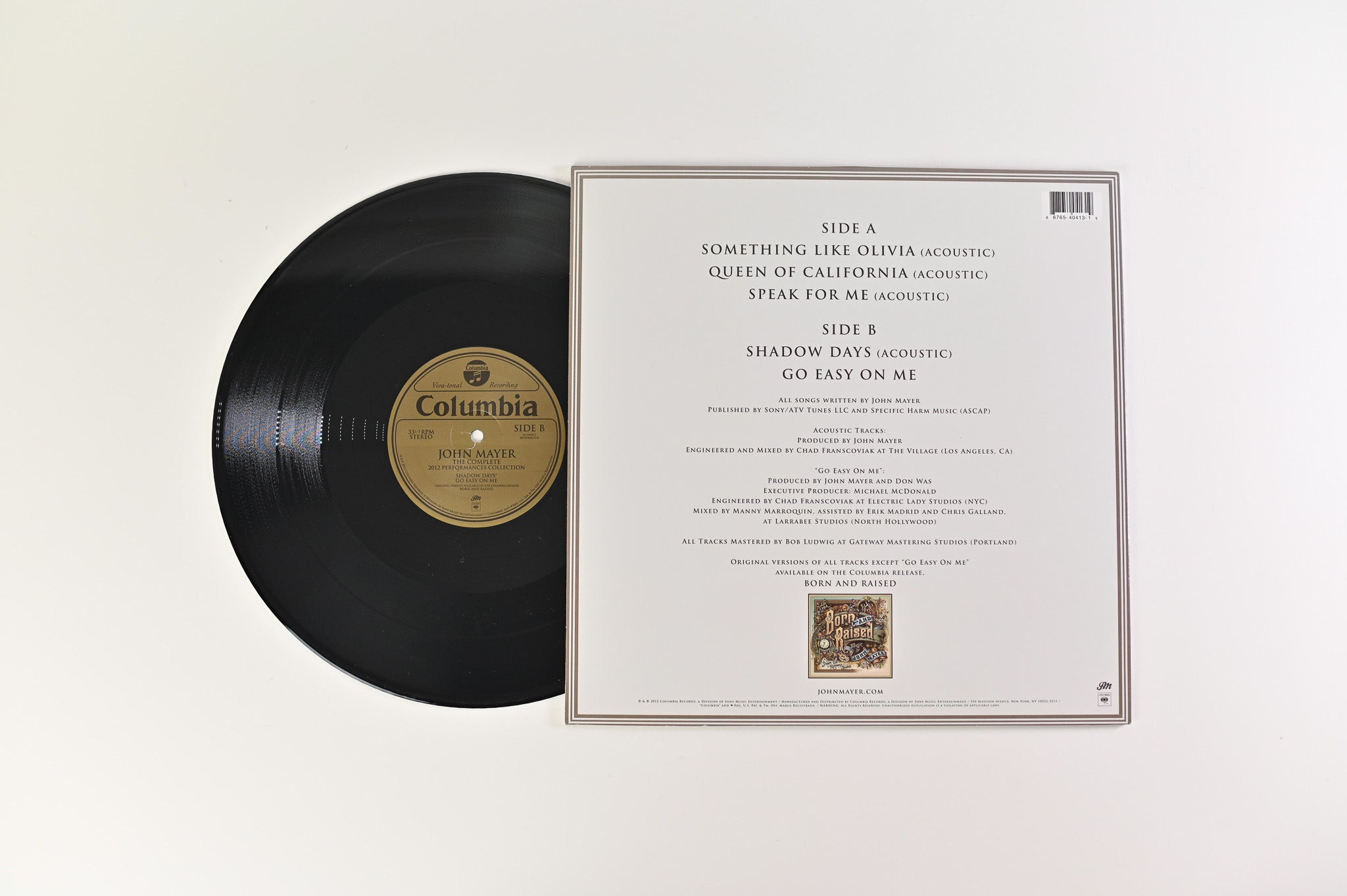John Mayer - The Complete 2012 Performances Collection on Columbia RSD BF 2012 Ltd Edition EP