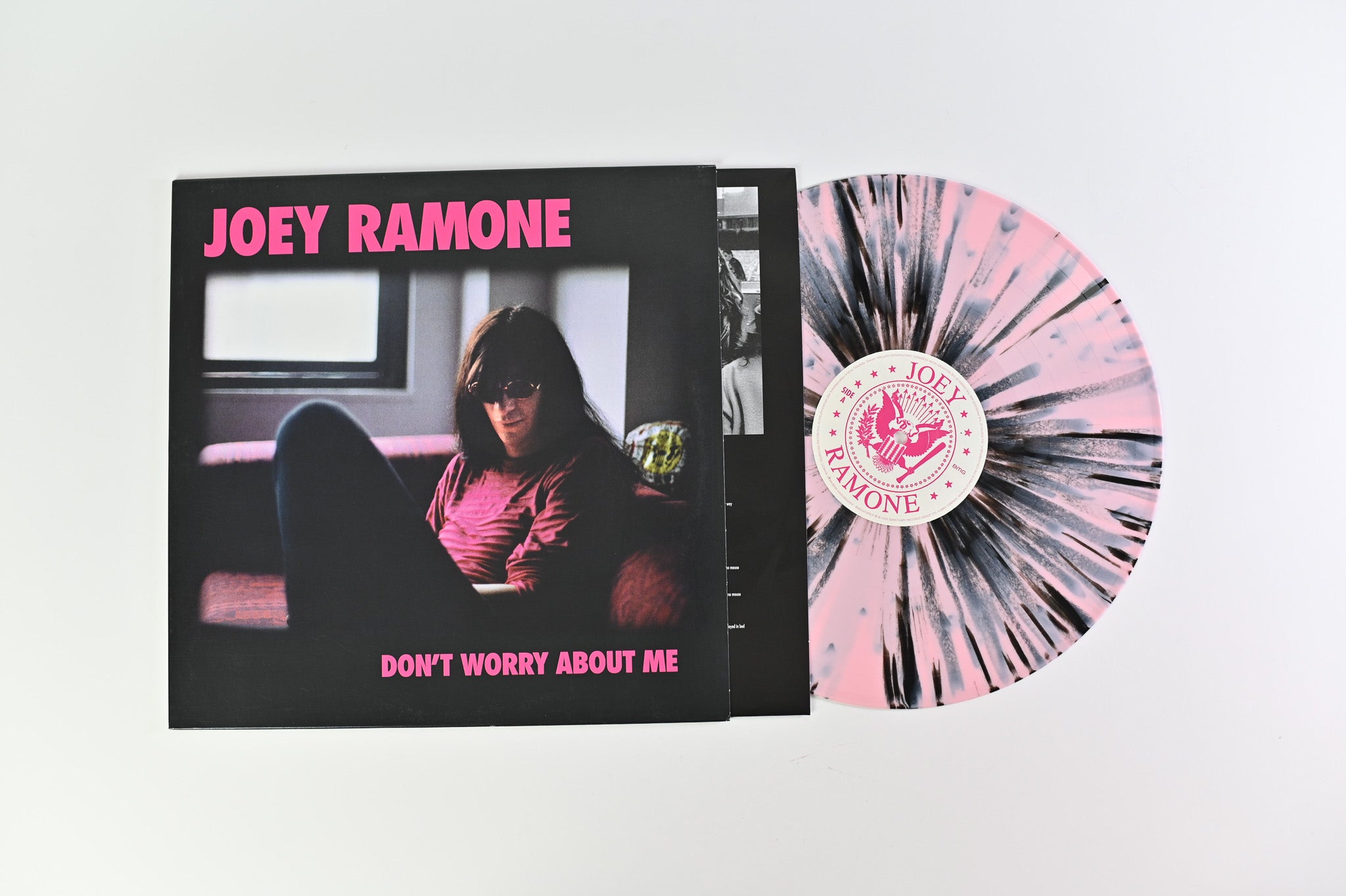 Joey Ramone - Don't Worry About Me on BMG RSD 2021 Ltd Pink & Black Splatter