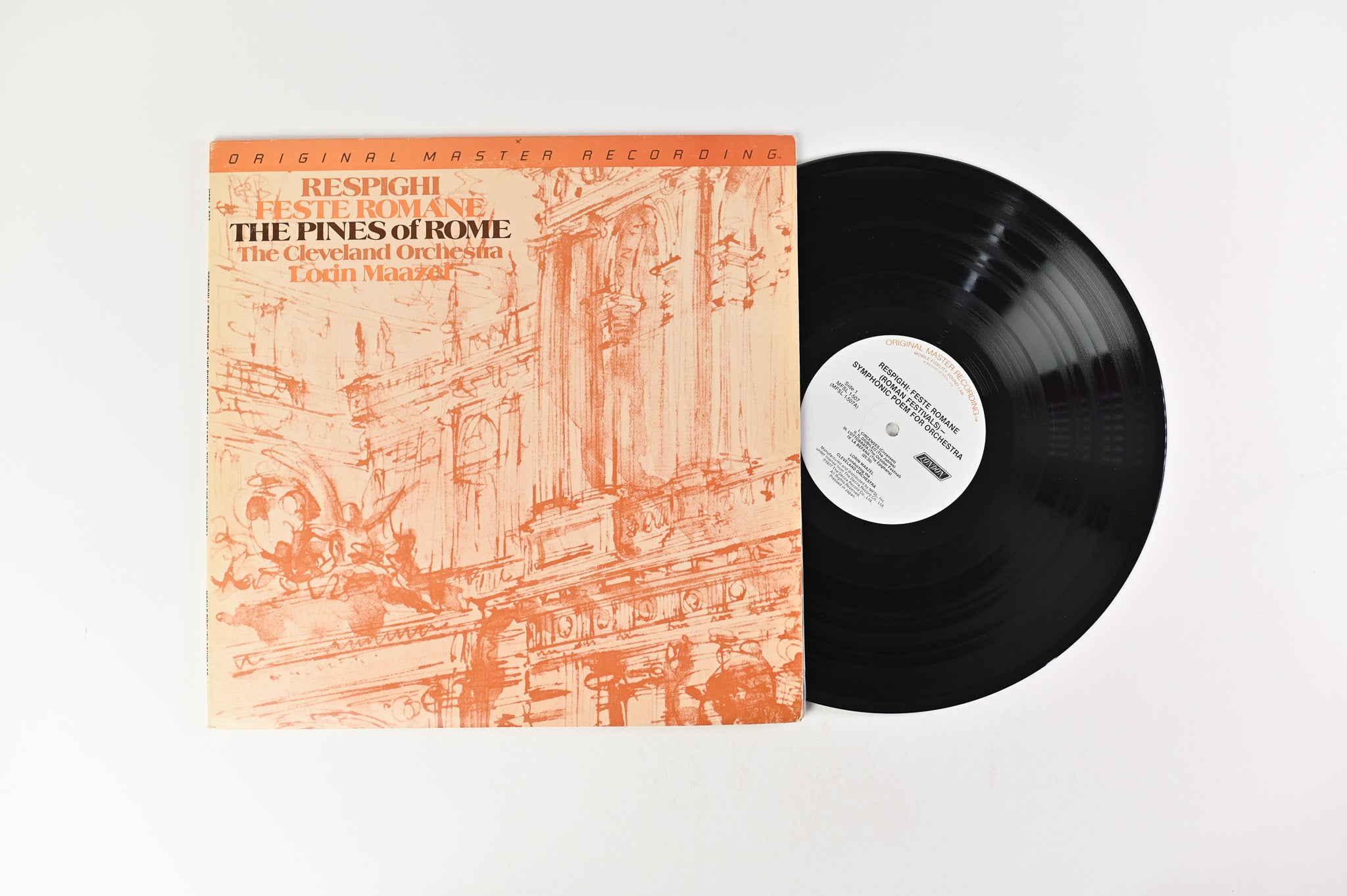 Lorin Maazel & The Cleveland Orchstra - Respighi Feste Romane / The Pines Of Rome on Mobile Fidelity Sound Lab MFSL Reissue