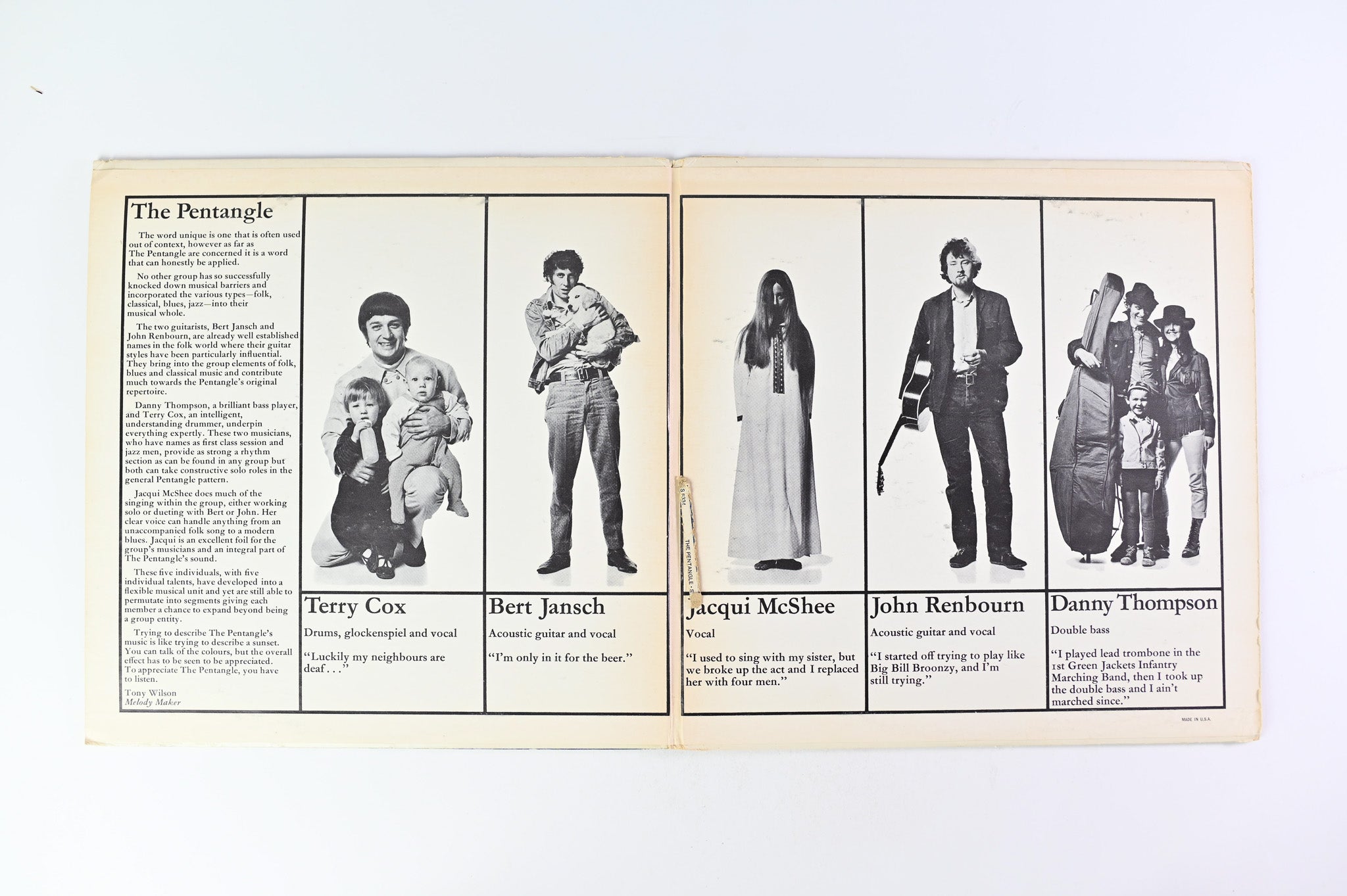 Pentangle - Sweet Child on Reprise Promo