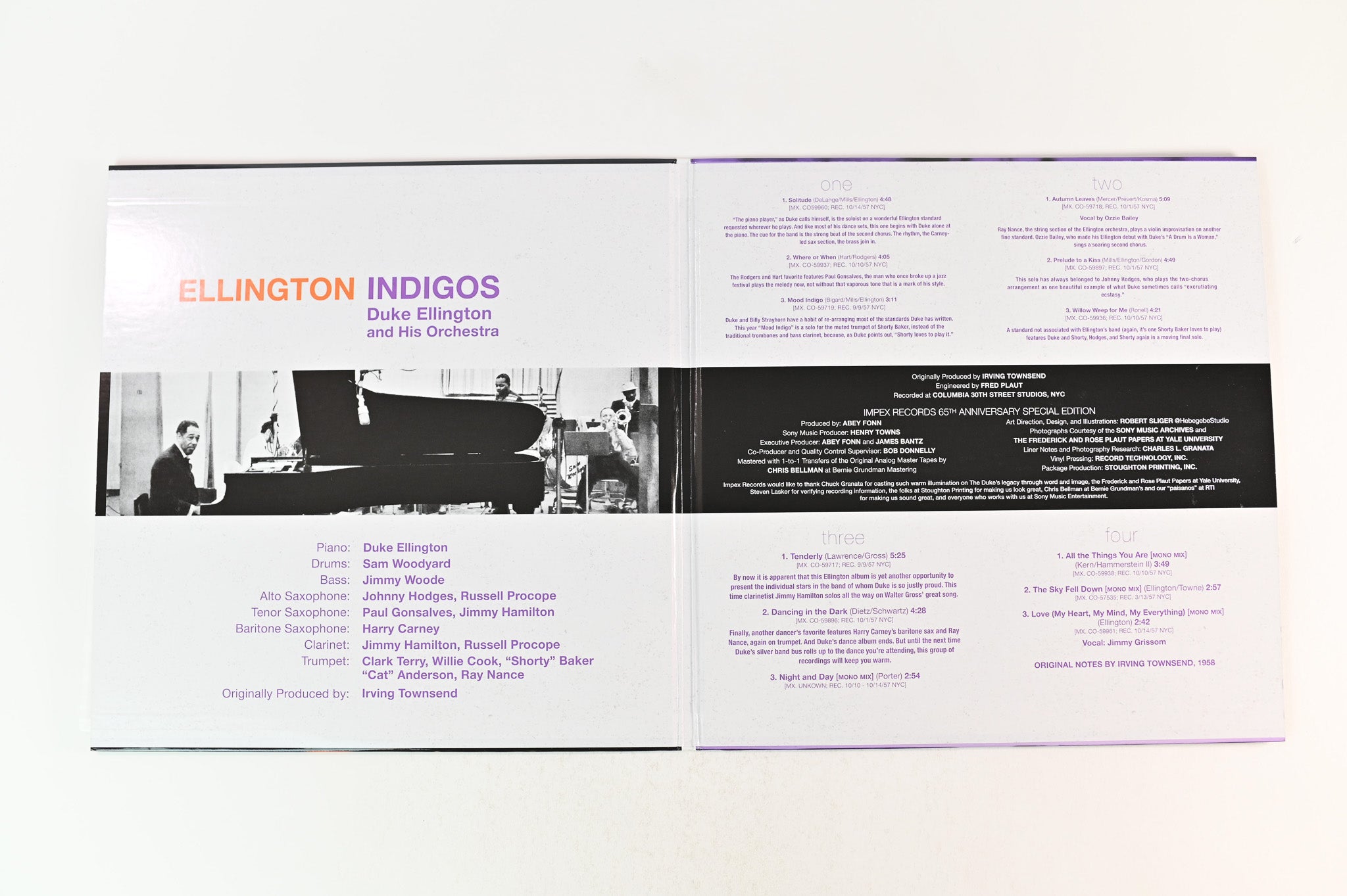 Duke Ellington And His Orchestra - Ellington Indigos on Impex 2-lp 45 rpm