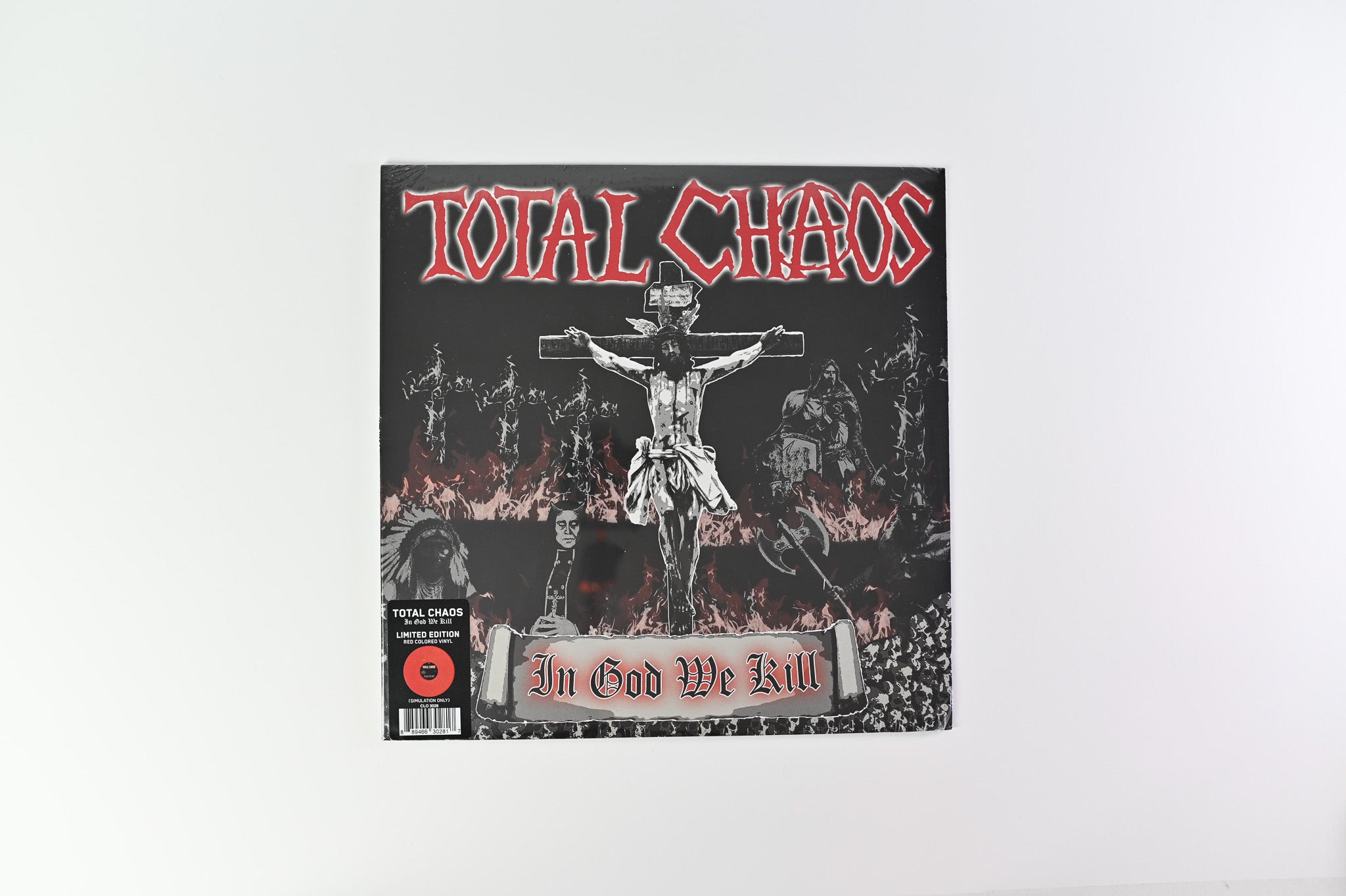 Total Chaos - In God We Kill on Cleopatra - Red Vinyl Sealed