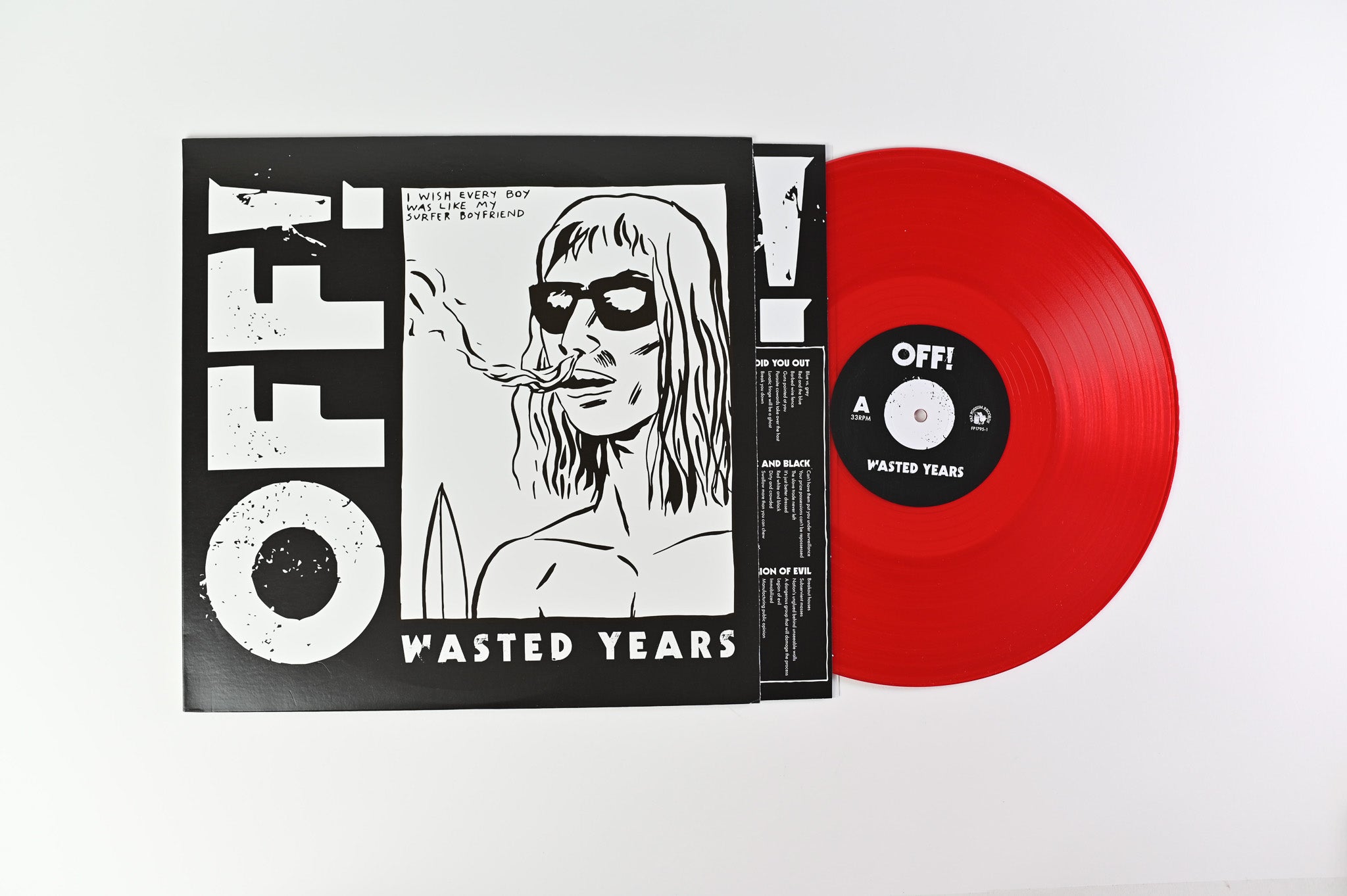 OFF! - Wasted Years on Fat Possum Records - Red Vinyl