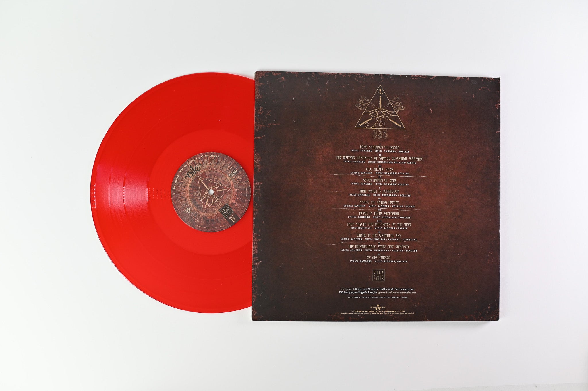 Nile - Vile Nilotic Rites on Nuclear Blast - Red Vinyl