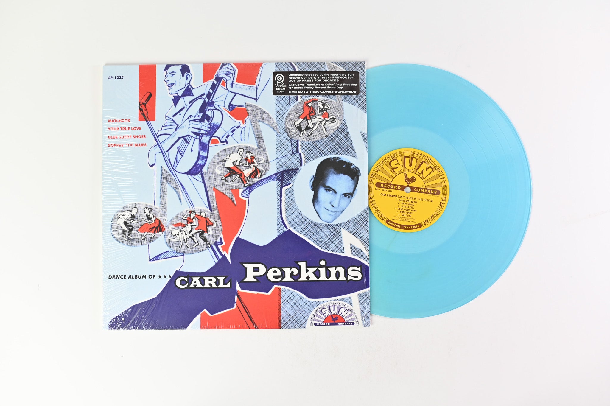 Carl Perkins - Dance Album Of Carl Perkins on ORG Sun RSD BF 2015 Blue Vinyl Reissue