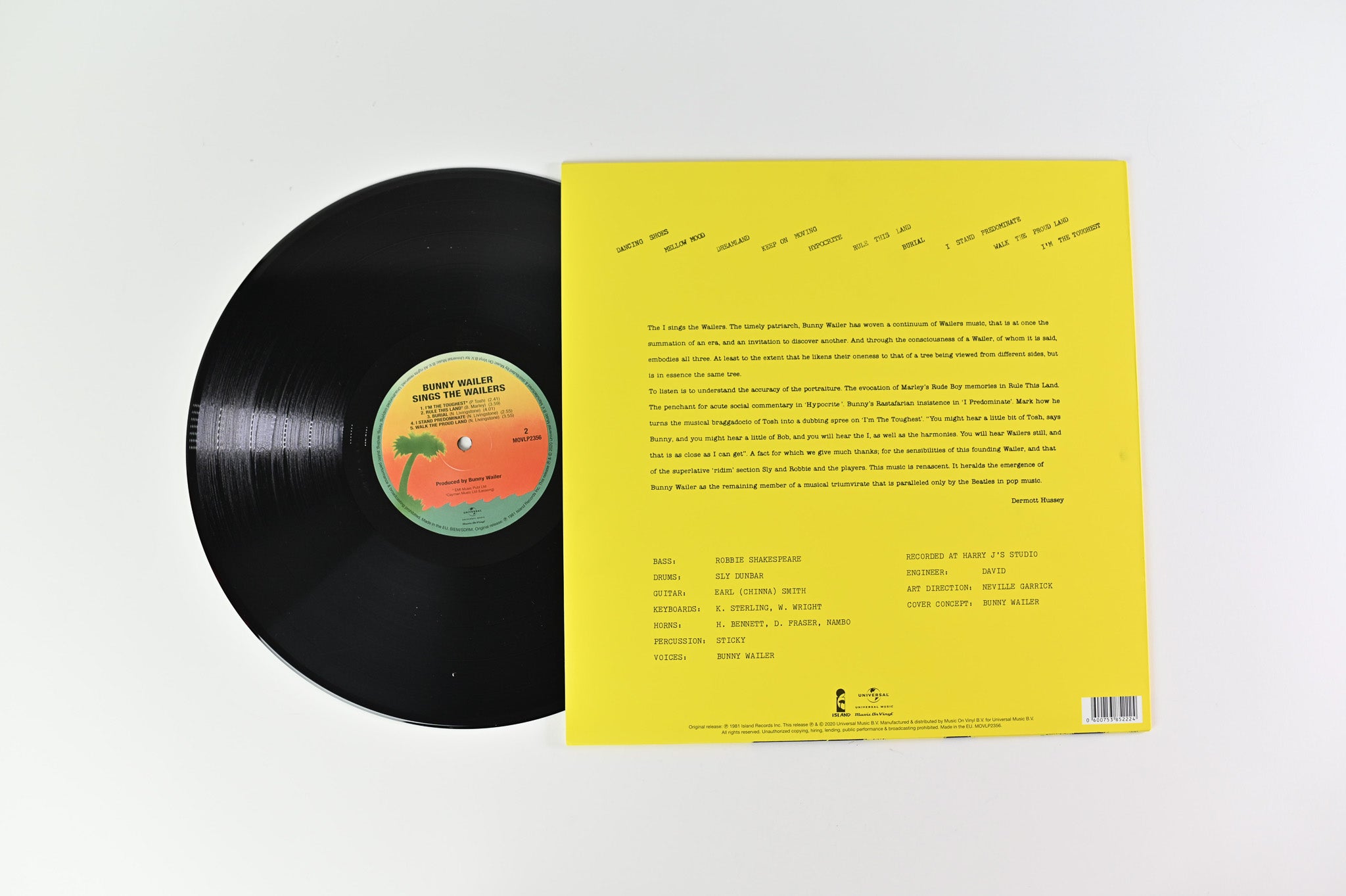 Bunny Wailer - Sings The Wailers on Music On Vinyl