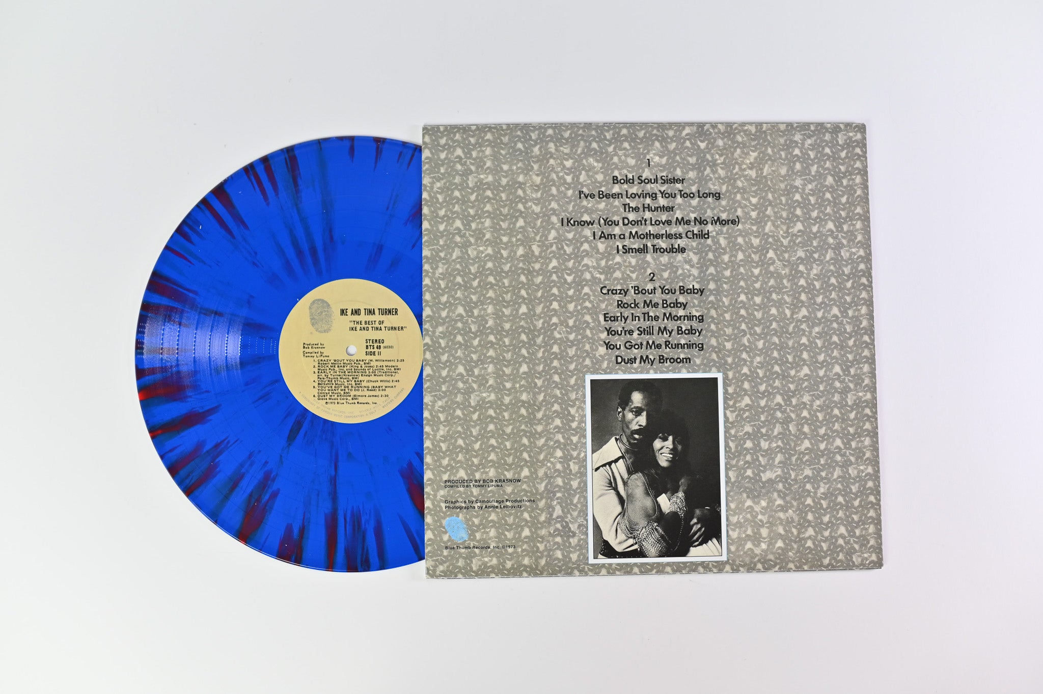 Ike & Tina Turner - The Best Of Ike And Tina Turner on Blue Thumb Records - Splatter Vinyl