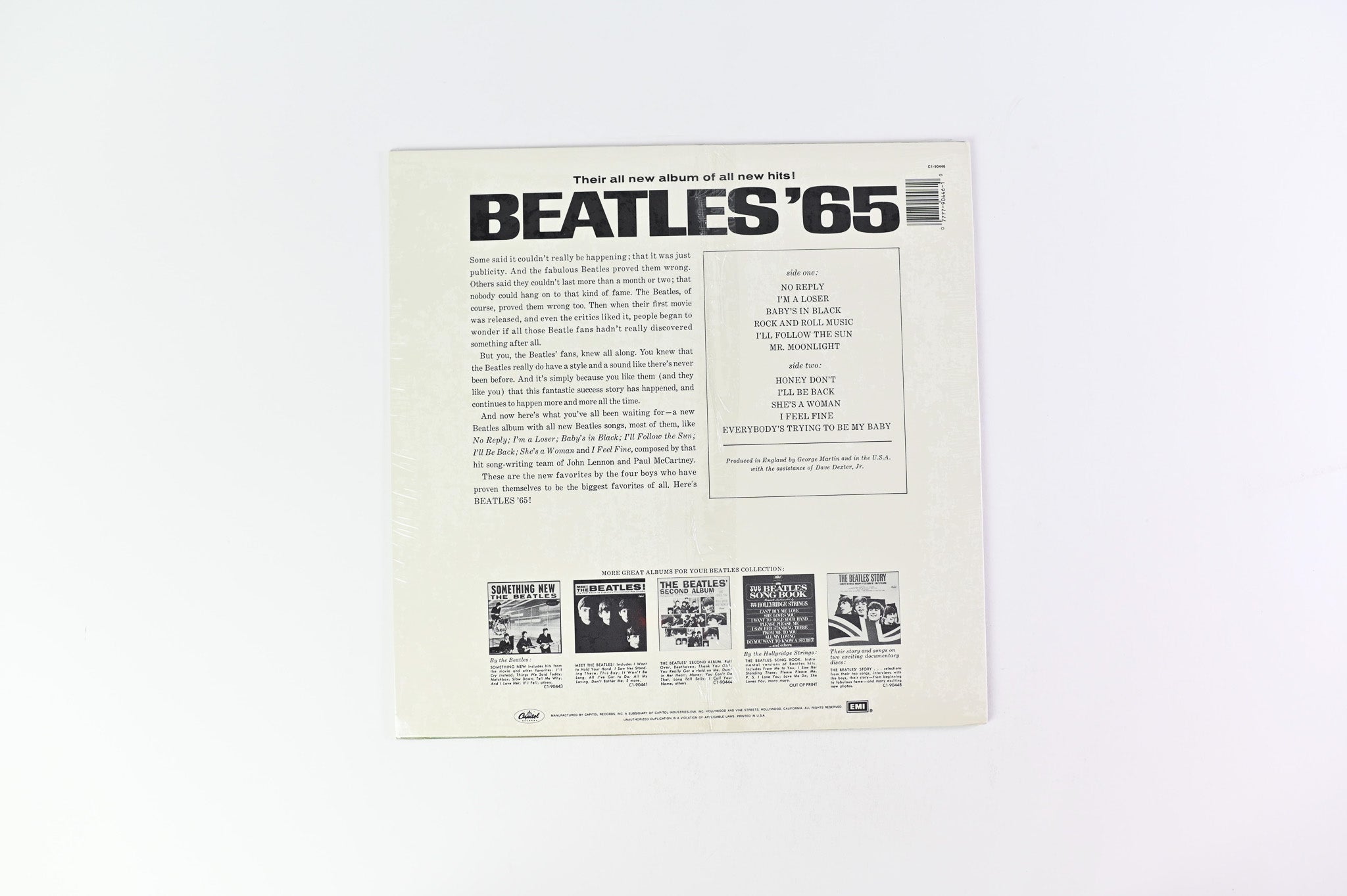 The Beatles - Beatles '65 on Capitol 1988 Purple Label Reissue Sealed