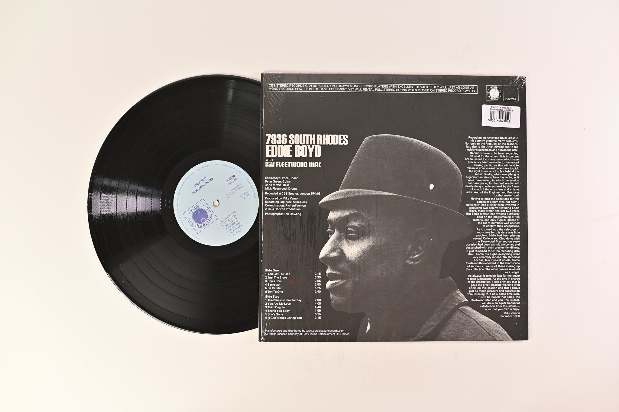 Eddie Boyd - 7936 South Rhodes on Pure Pleasure Blue Horizon Ltd Reissue