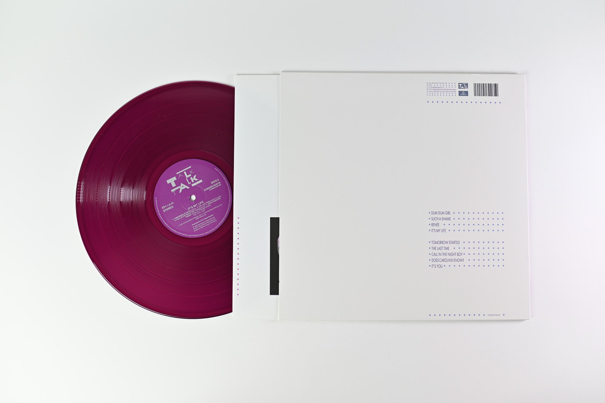Talk Talk - It's My Life on Parlophone - Purple Vinyl