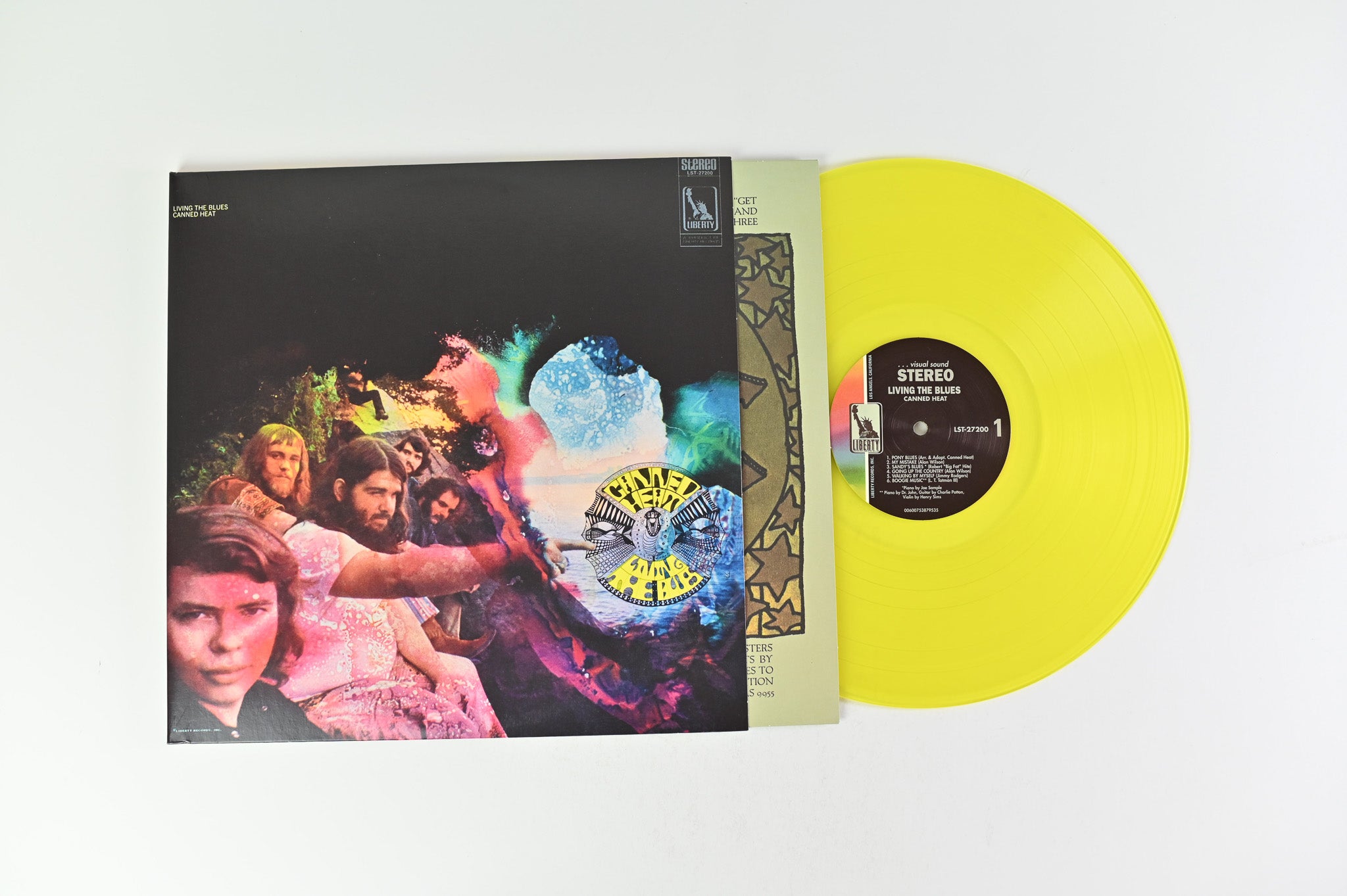 Canned Heat - Living The Blues on Lmlr RSD 2021 Yellow / Pink Vinyl Reissue