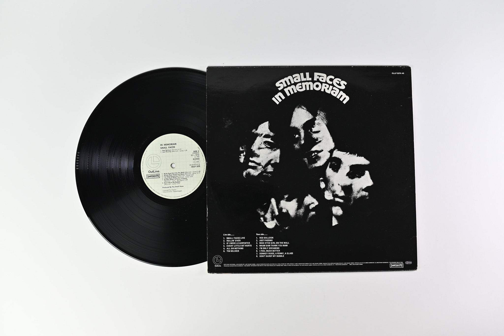 Small Faces - In Memoriam on Outline Records - German pressing