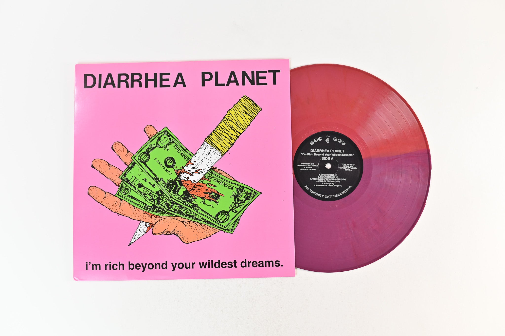 Diarrhea Planet - I'm Rich Beyond Your Wildest Dreams on Infinity Cat Maroon / Purple Split