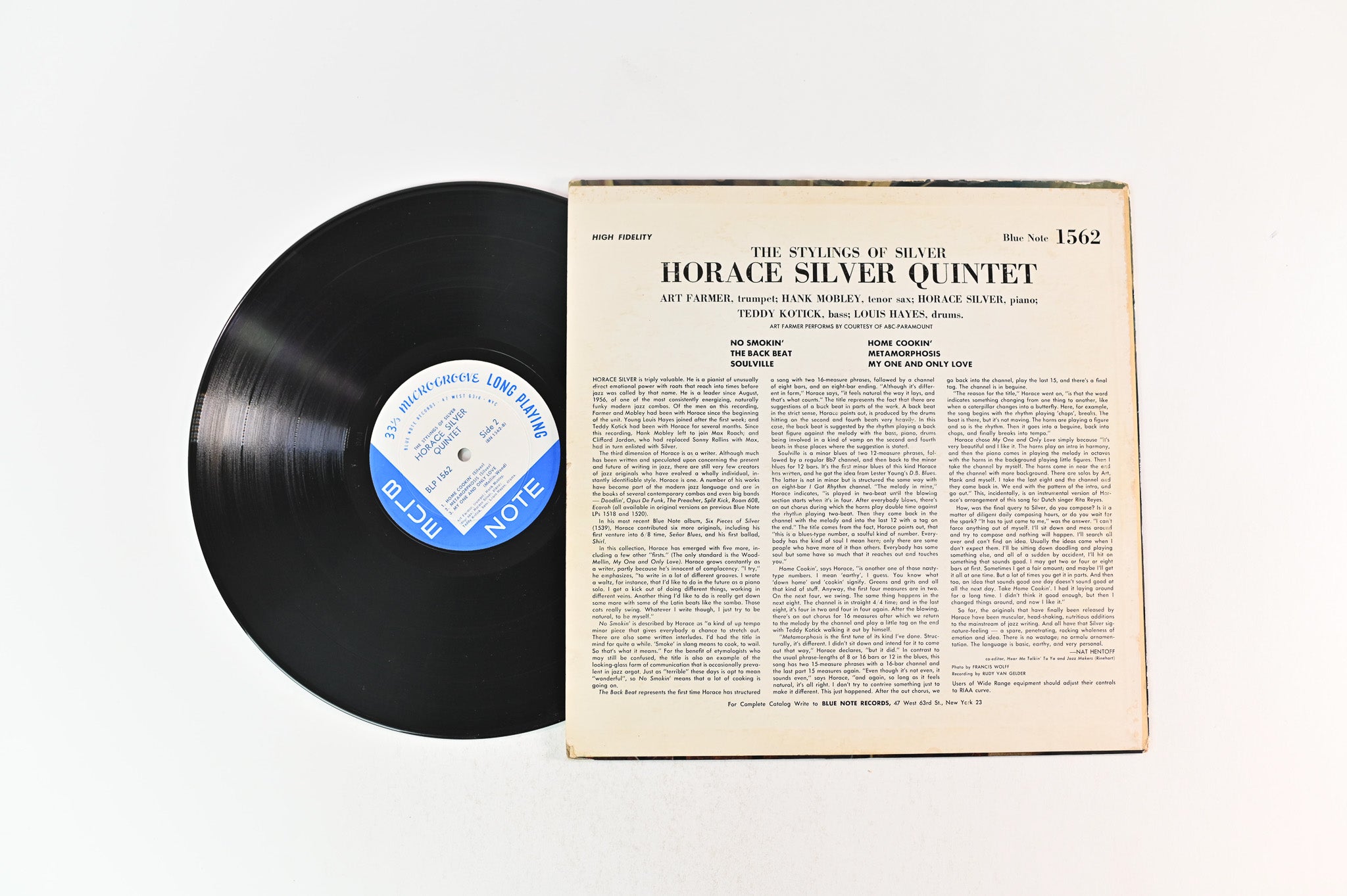 The Horace Silver Quintet - The Stylings Of Silver on Blue Note BLP 1562 47 W 63rd Mono Deep Groove