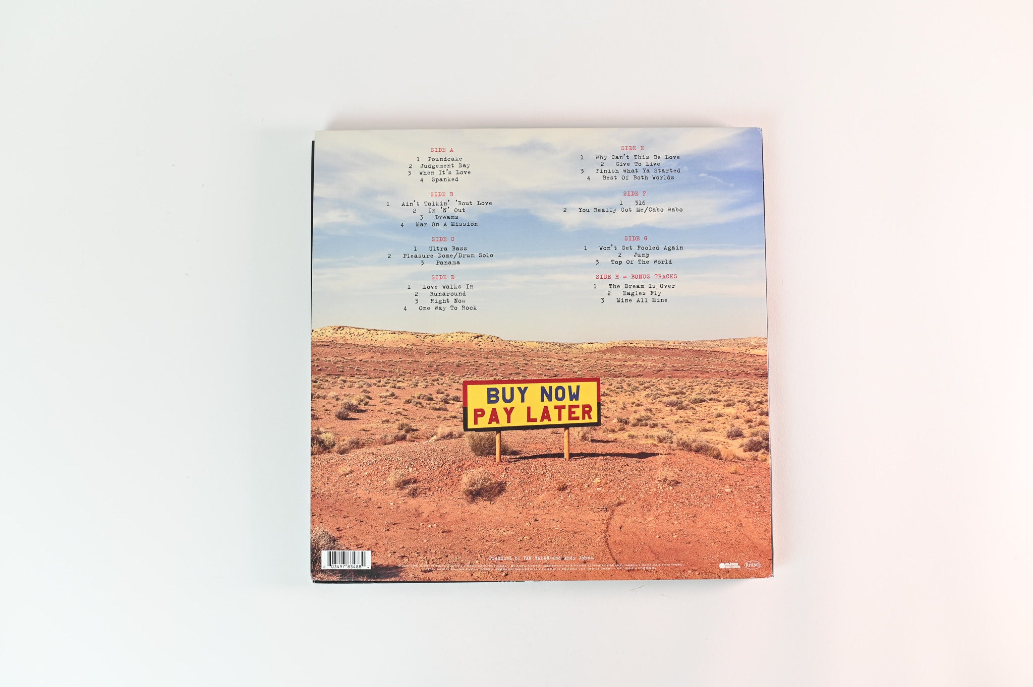 Van Halen - Live: Right Here, Right Now. on Rhino/Warner Records RSD Reissue Red Vinyl