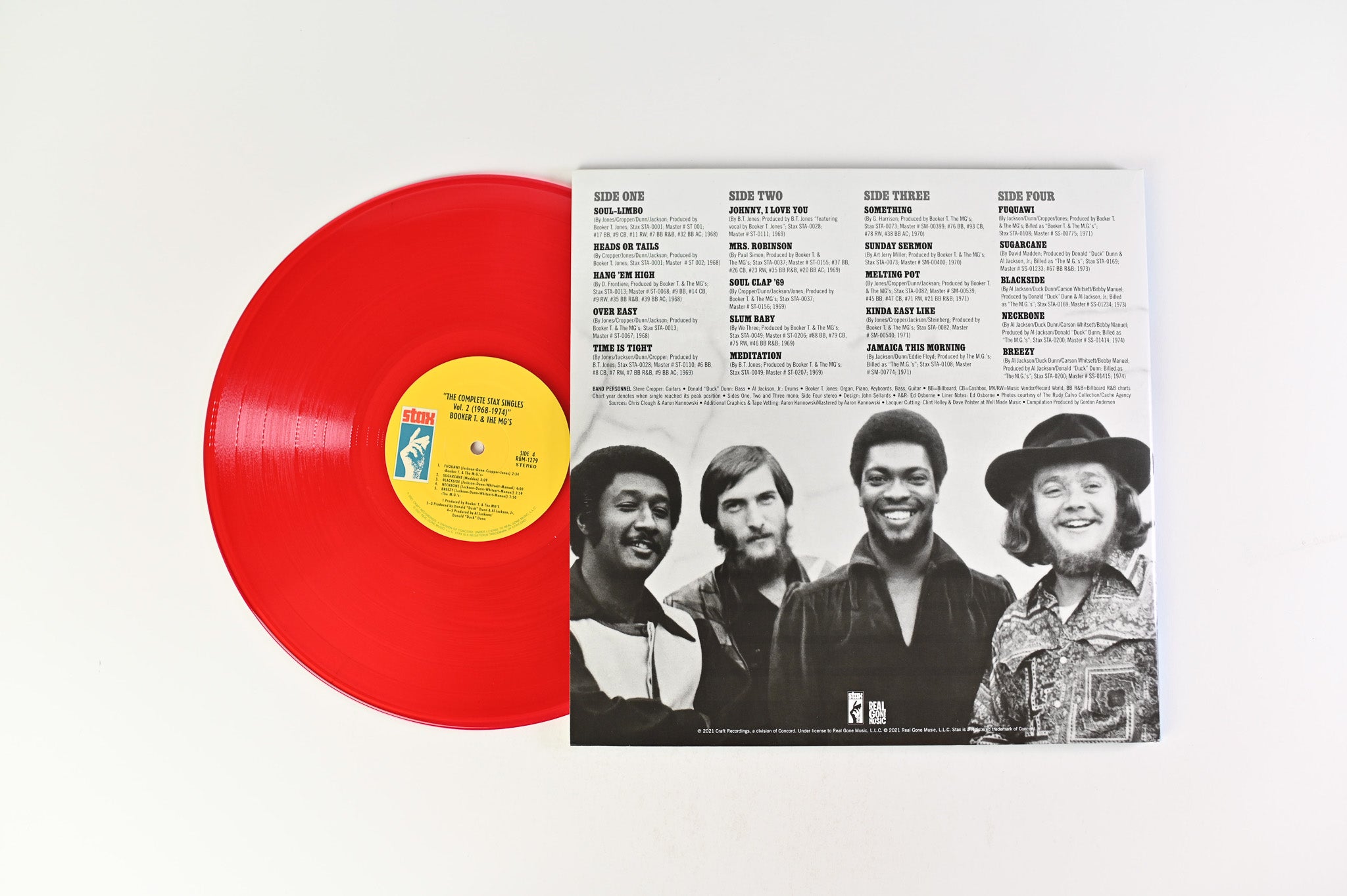 Booker T & The MG's - The Complete Stax Singles, Vol. 2 (1968-1974) on Real Gone Music Red Translucent