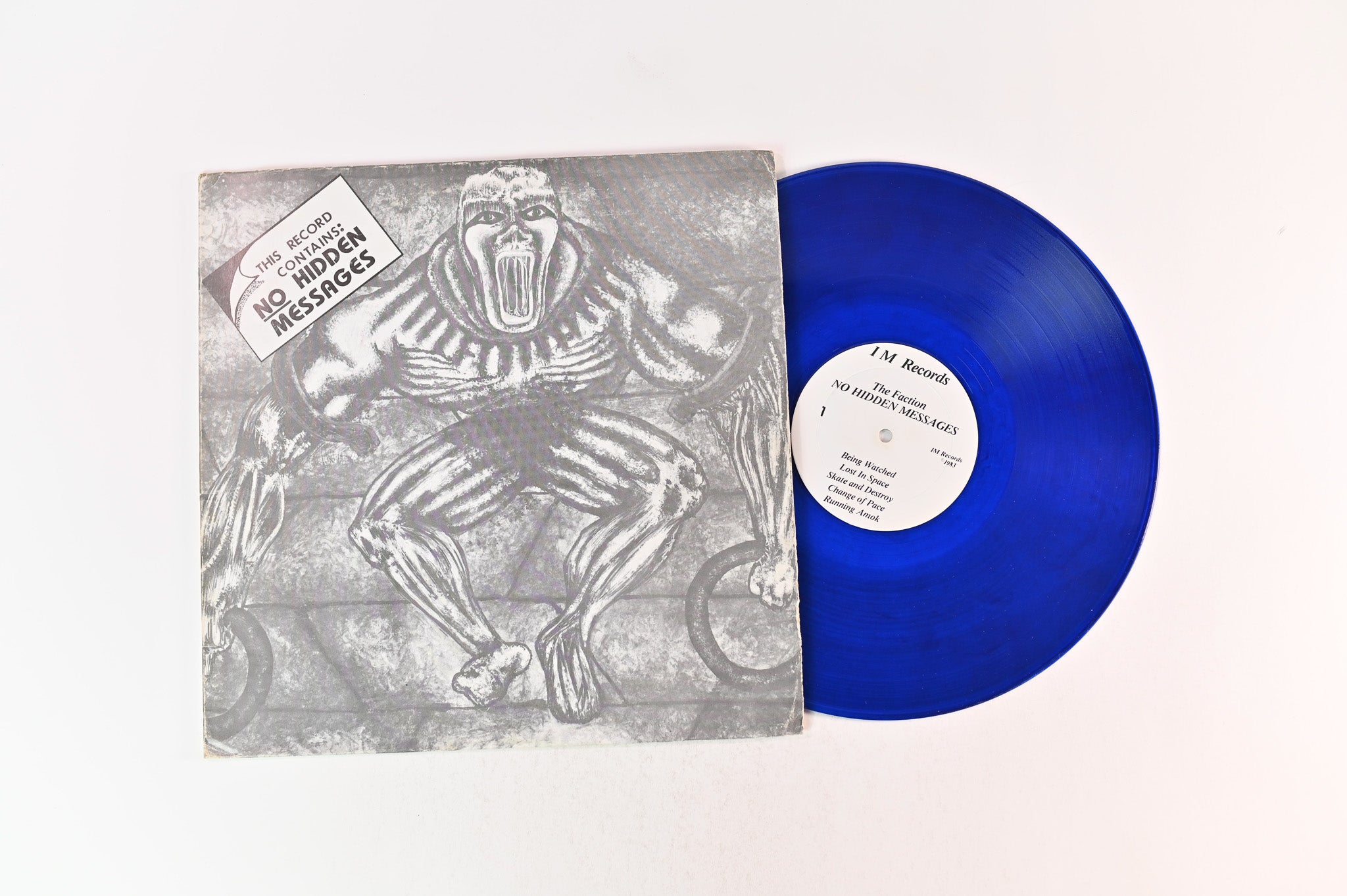 The Faction - No Hidden Messages on I M Records Blue Vinyl