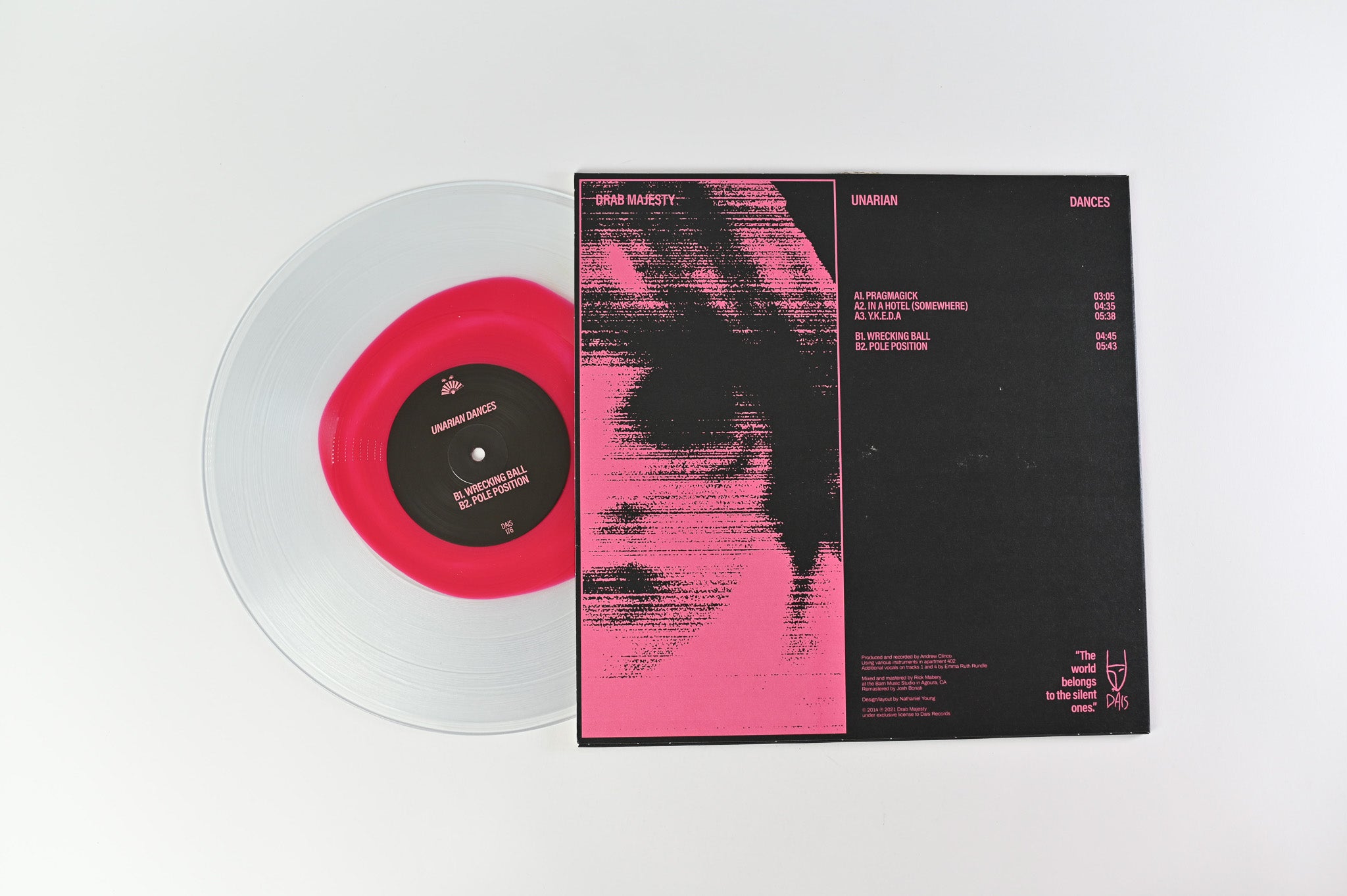 Drab Majesty - Unarian Dances on Dais Records - Pink in Clear Vinyl