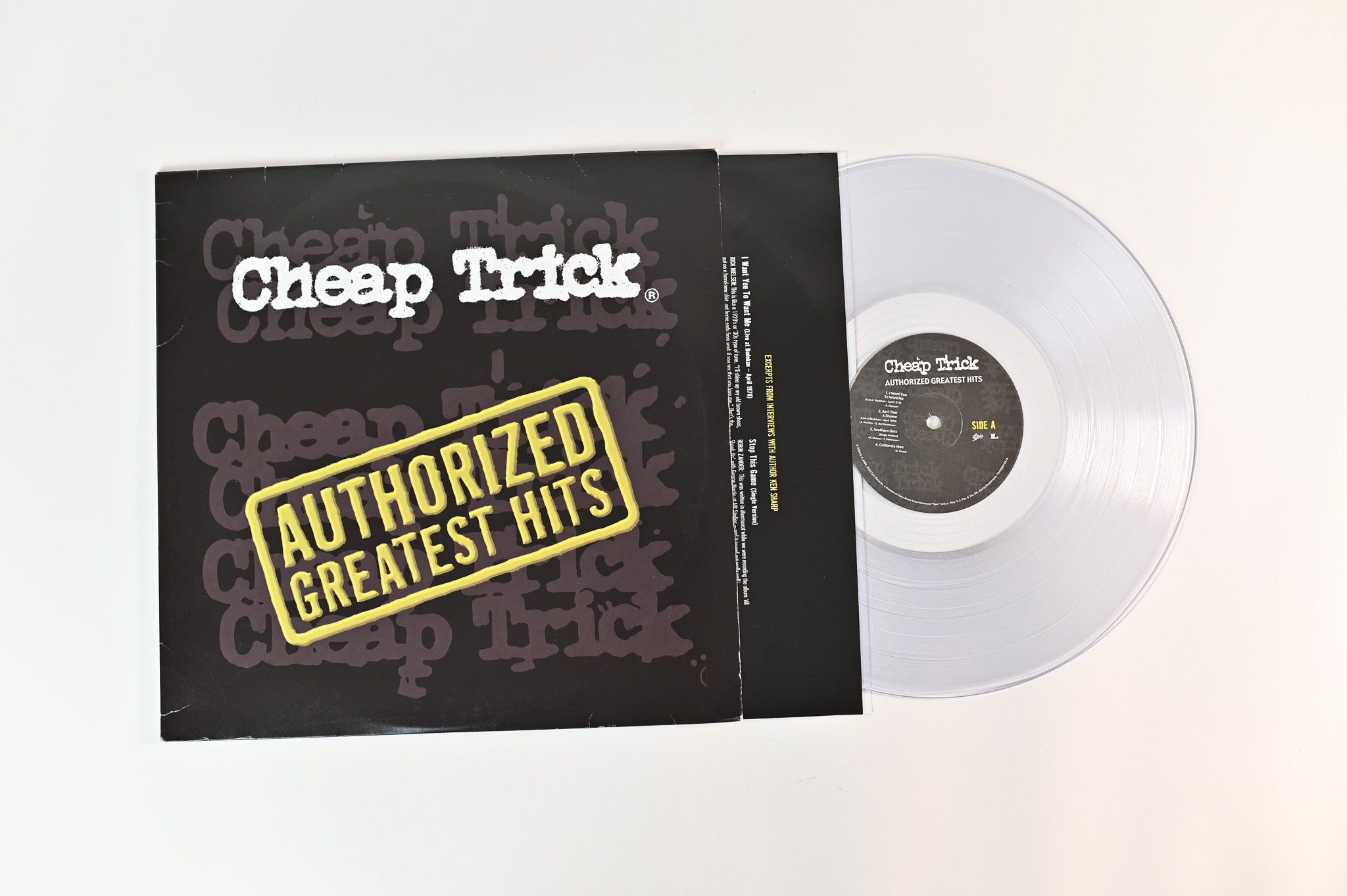 Cheap Trick - Authorized Greatest Hits on Epic / Legacy - Clear Vinyl