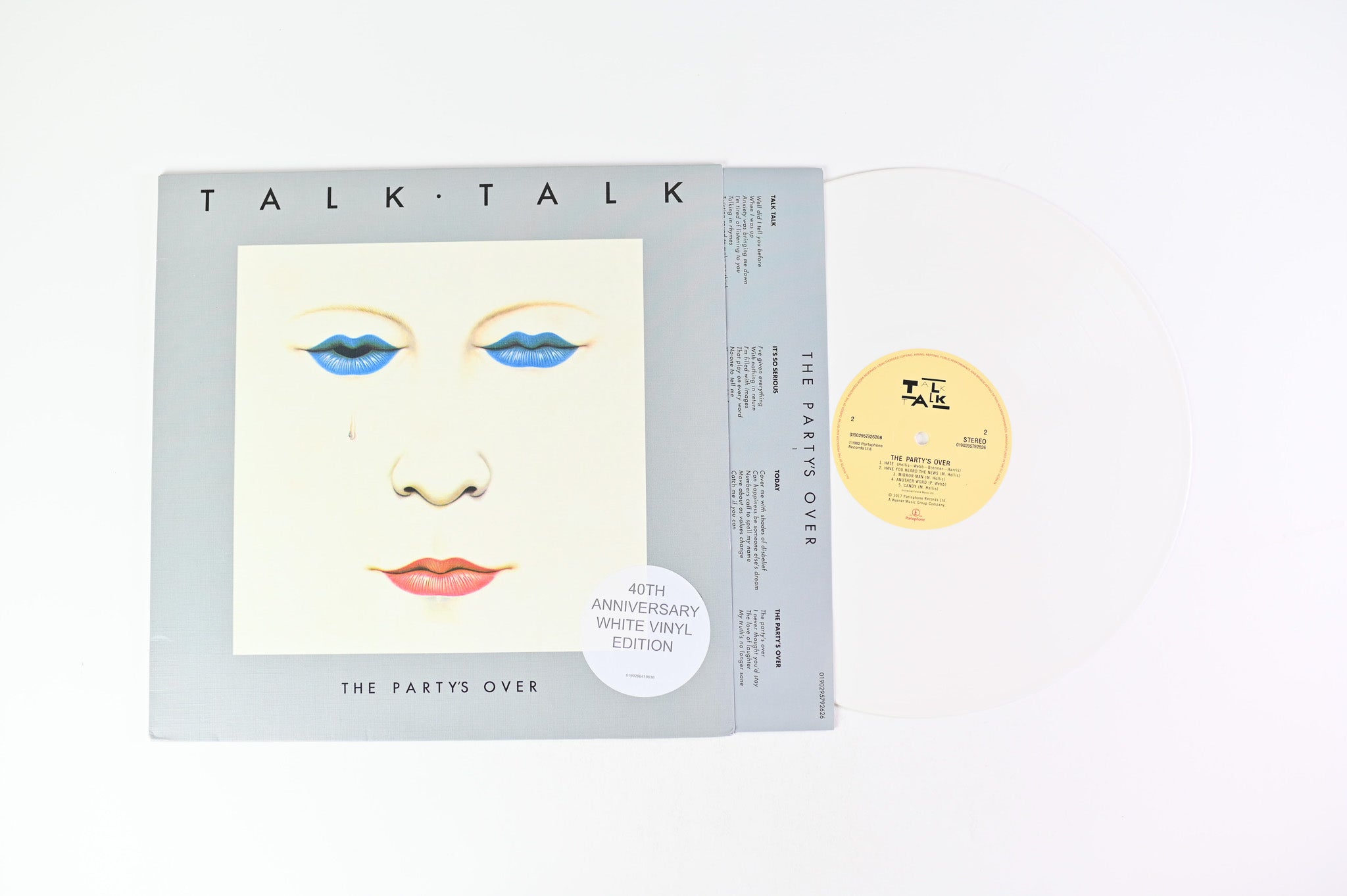 Talk Talk - The Party's Over on Parlophone White Vinyl Reissue