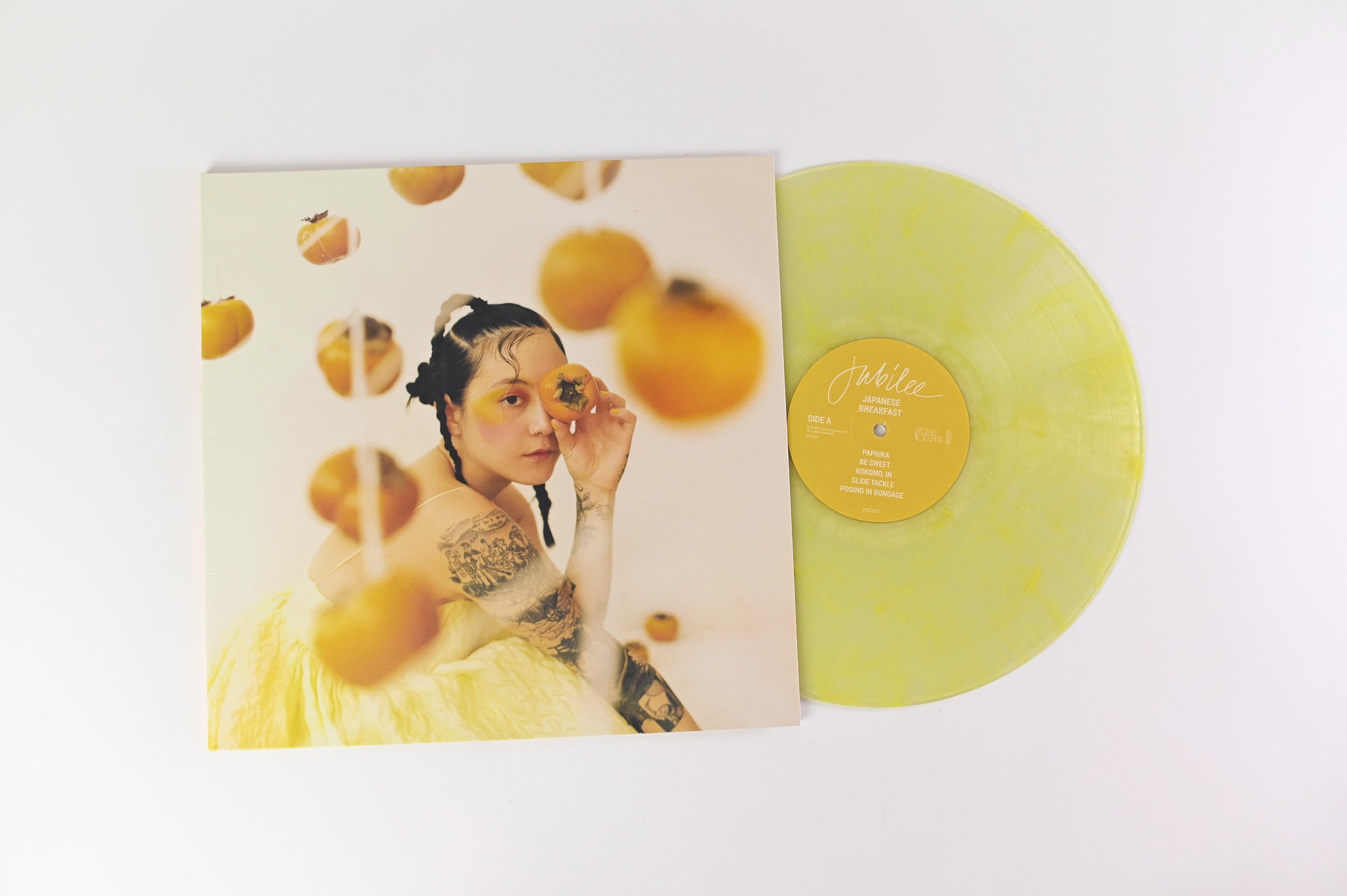 Japanese Breakfast - Jubilee on Dead Oceans - Clear w/ Yellow Swirl Colored Vinyl