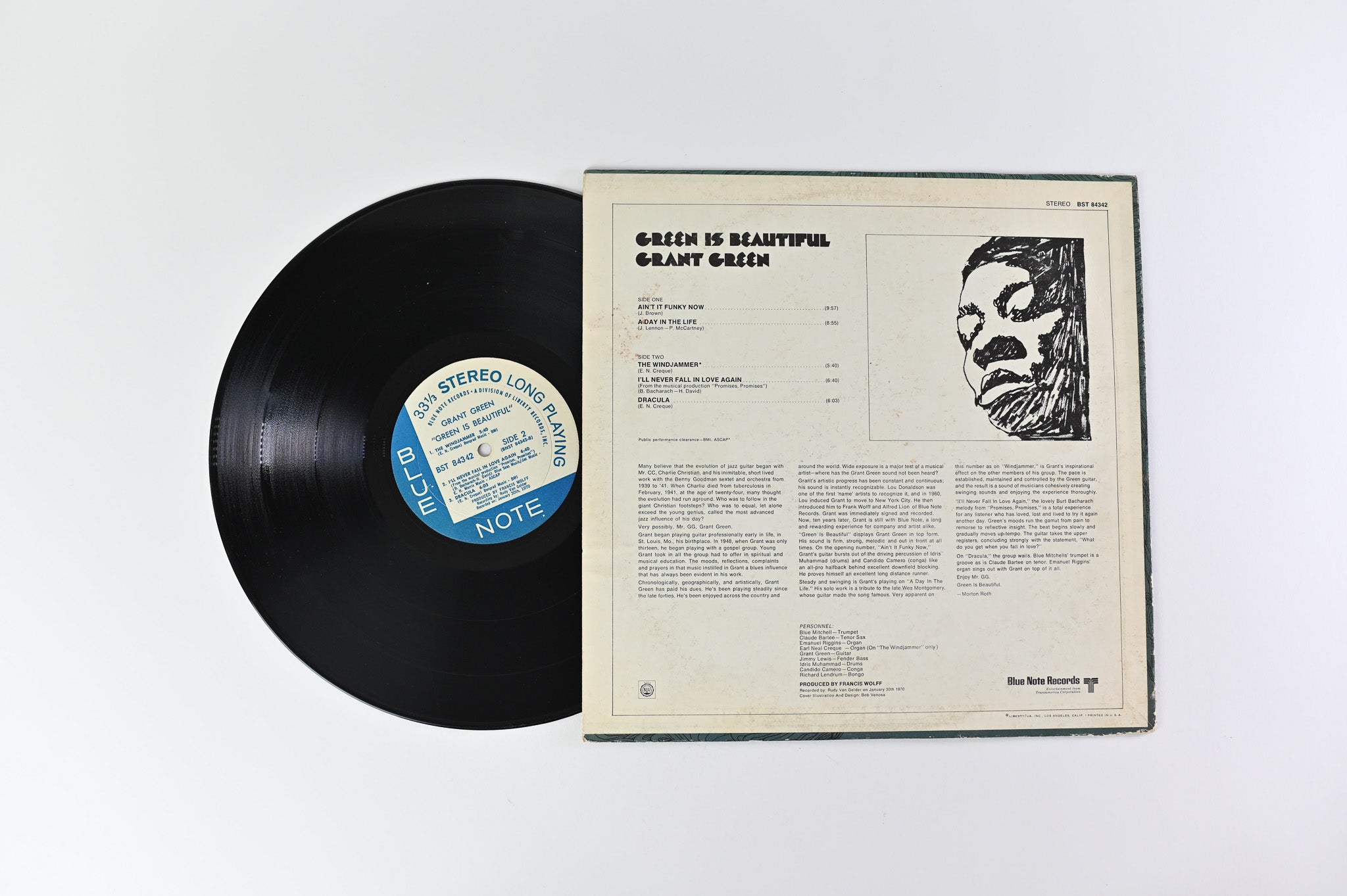 Grant Green - Green Is Beautiful on Blue Note Stereo BST 84342
