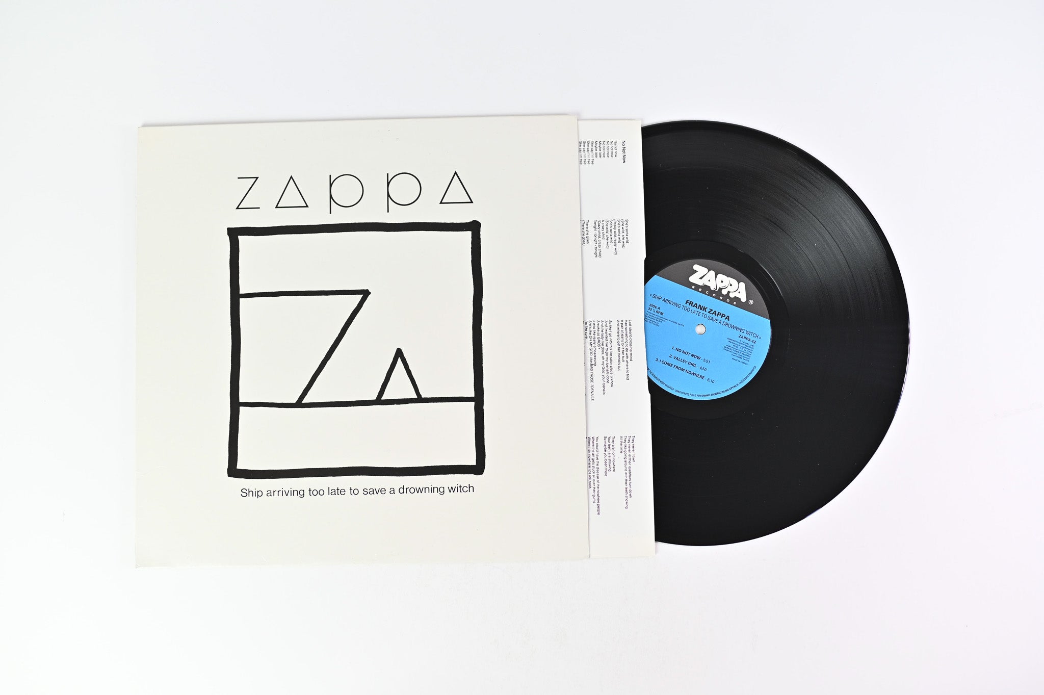 Frank Zappa - Ship Arriving Too Late To Save A Drowning Witch on Zappa UK Reissue