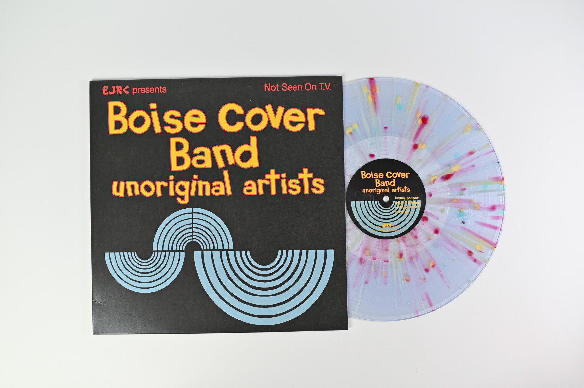 Boise Cover Band - Unoriginal Artists on Ernest Jenning Clear with Tri-Color Splatter Ltd Reissue
