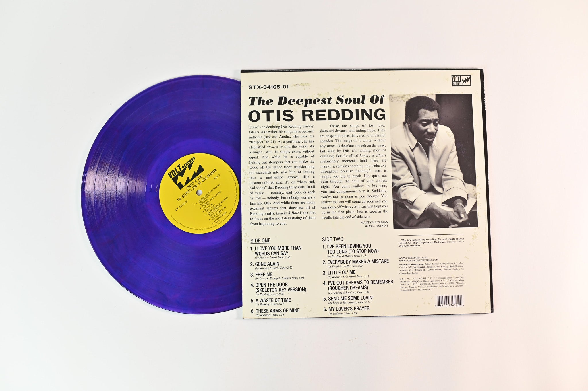 Otis Redding - Lonely & Blue: The Deepest Soul Of Otis Redding on Volt - Purple Vinyl